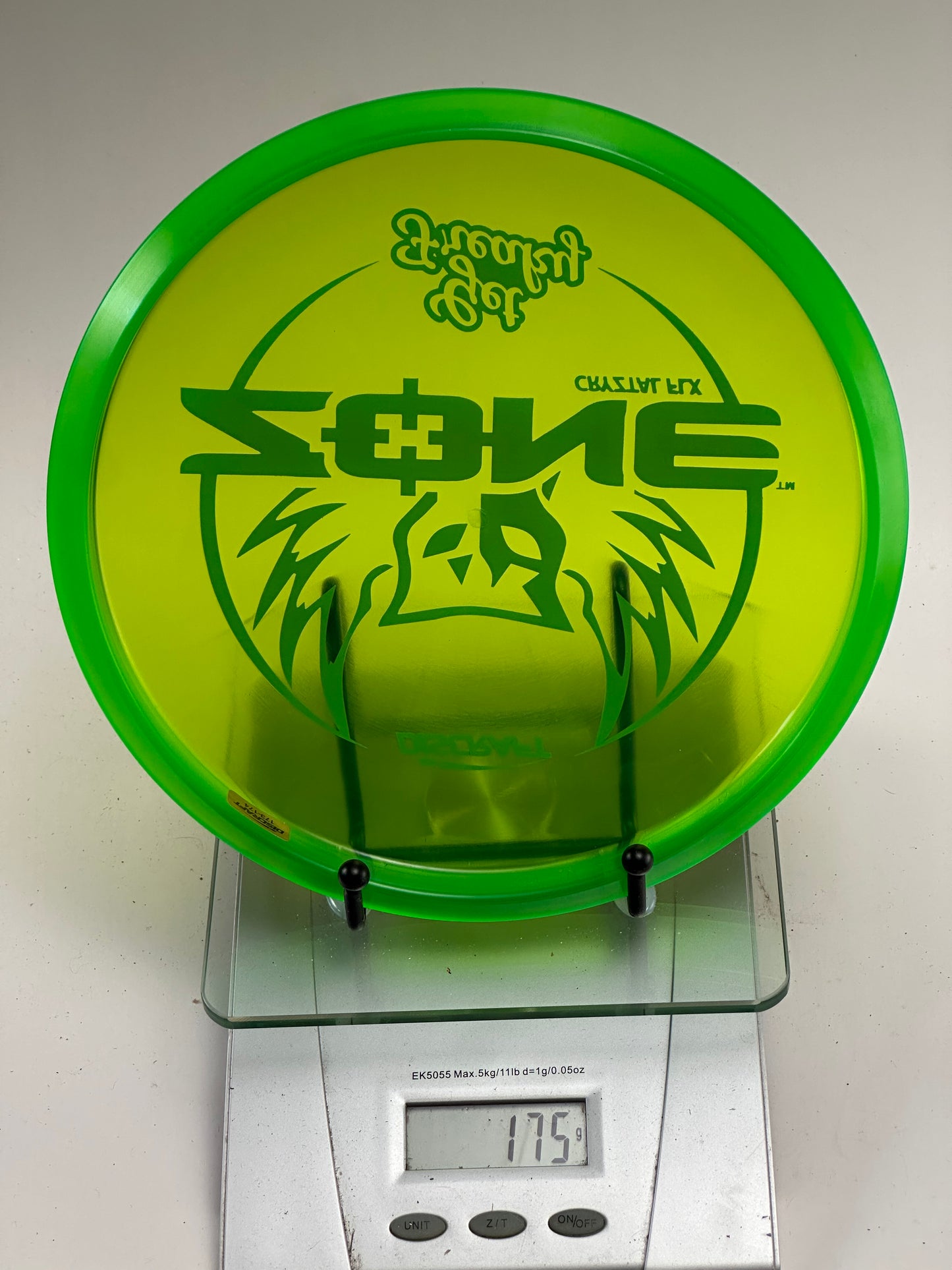 Discraft Cryztal FLX Zone “Get Freaky” – Transparent Yellow-Green