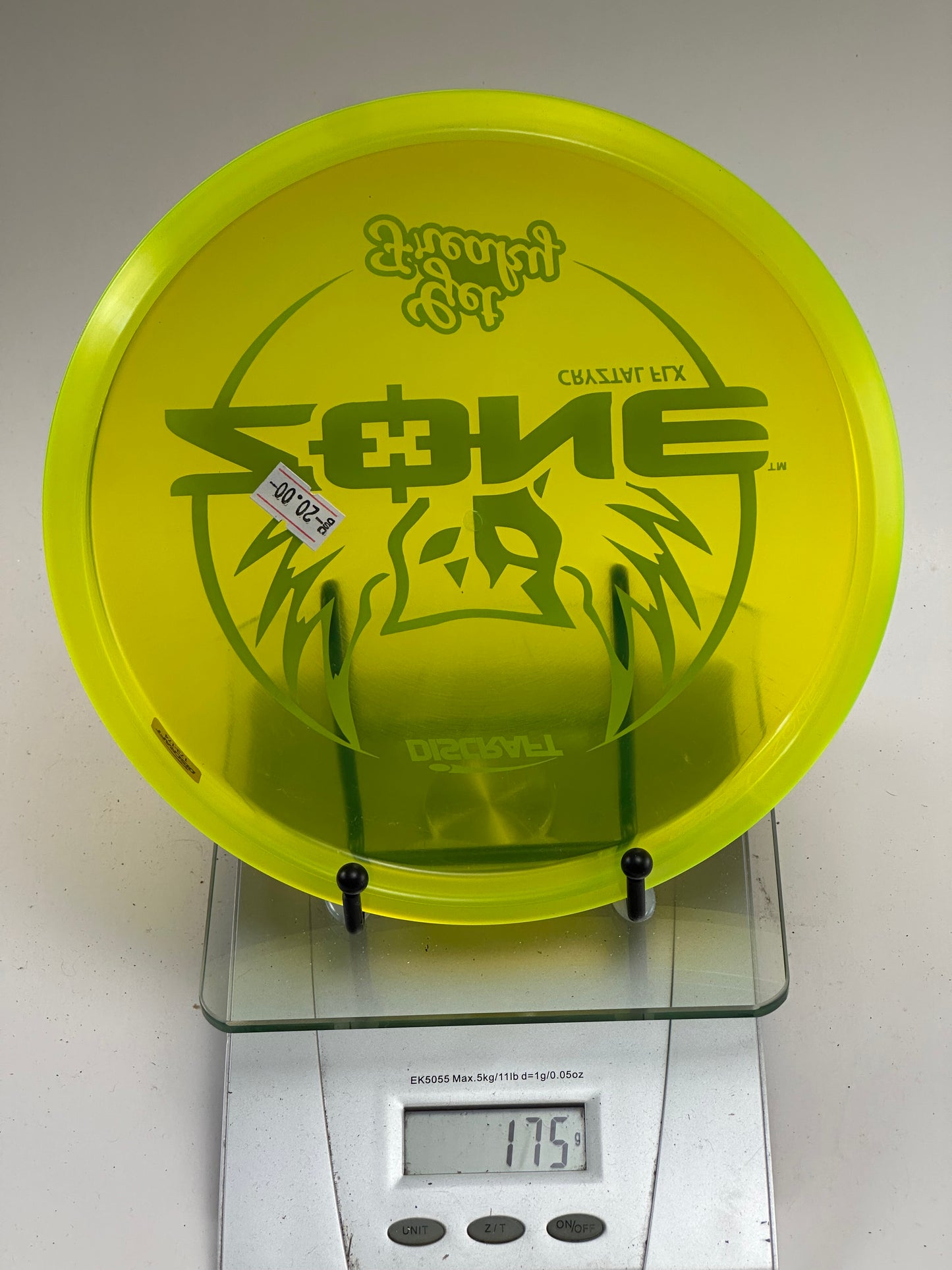 Discraft Zone CryZtal FLX Get Freaky - Transparent Yellow