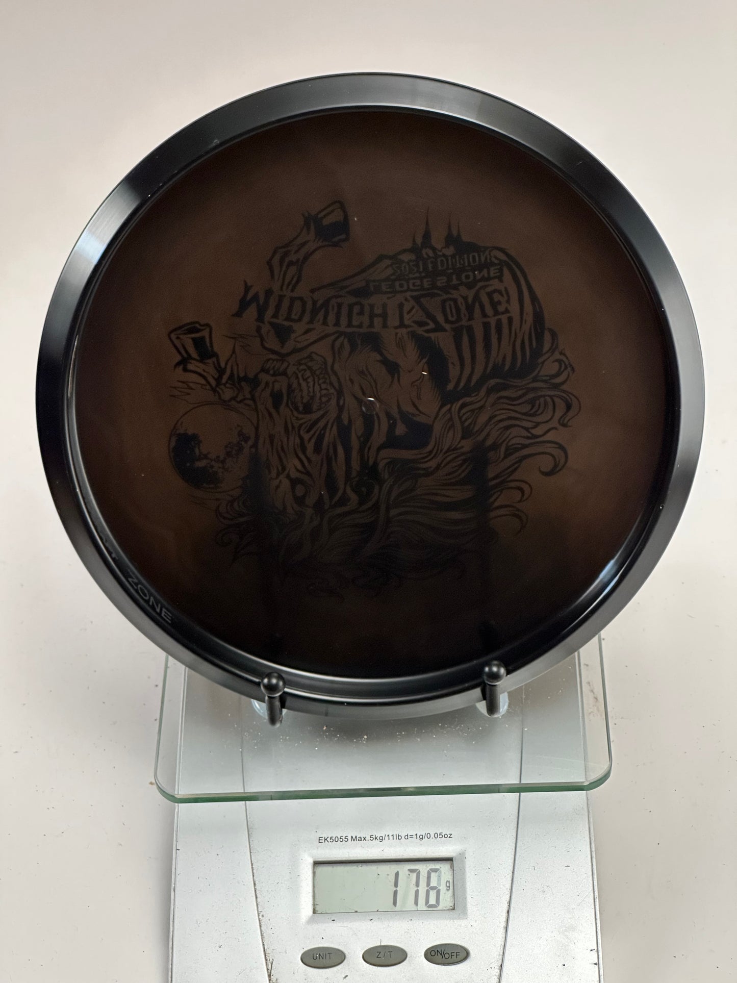 Discraft Zone Z Midnight (2021 Ledgestone) Black w/ Pink Midnight Zone Stamp