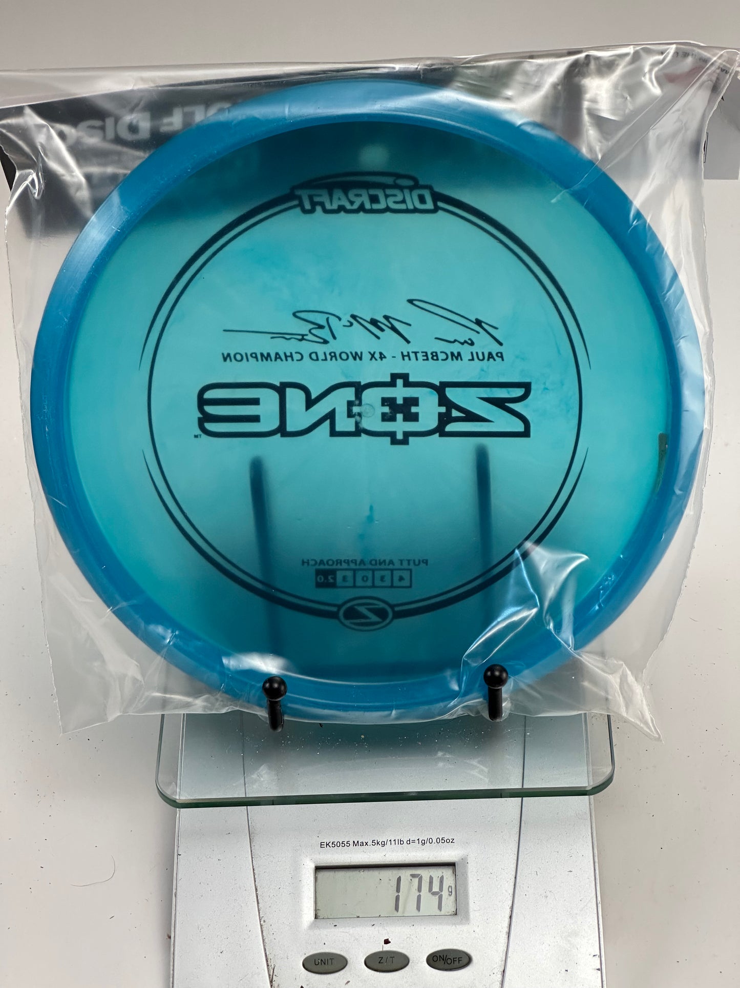 Discraft Zone Z Line (Paul McBeth 4x) Blue w/ Black Stamp