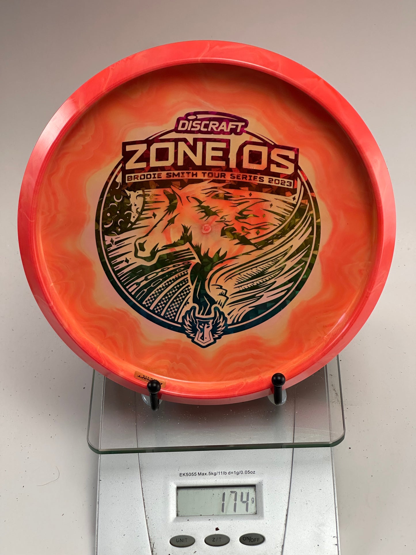 Discraft Zone OS Z FLX Swirly Orange Brodie Smith Tour Series 2023