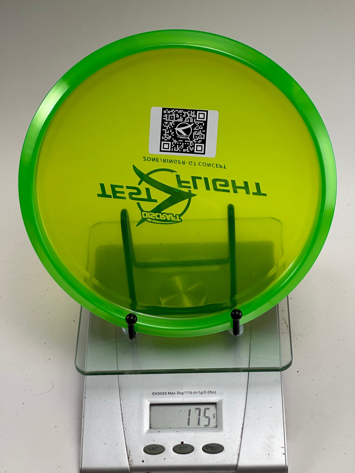 Discraft Test Flight Zone/Ringer GT Concept – Translucent Yellow/Green Rim