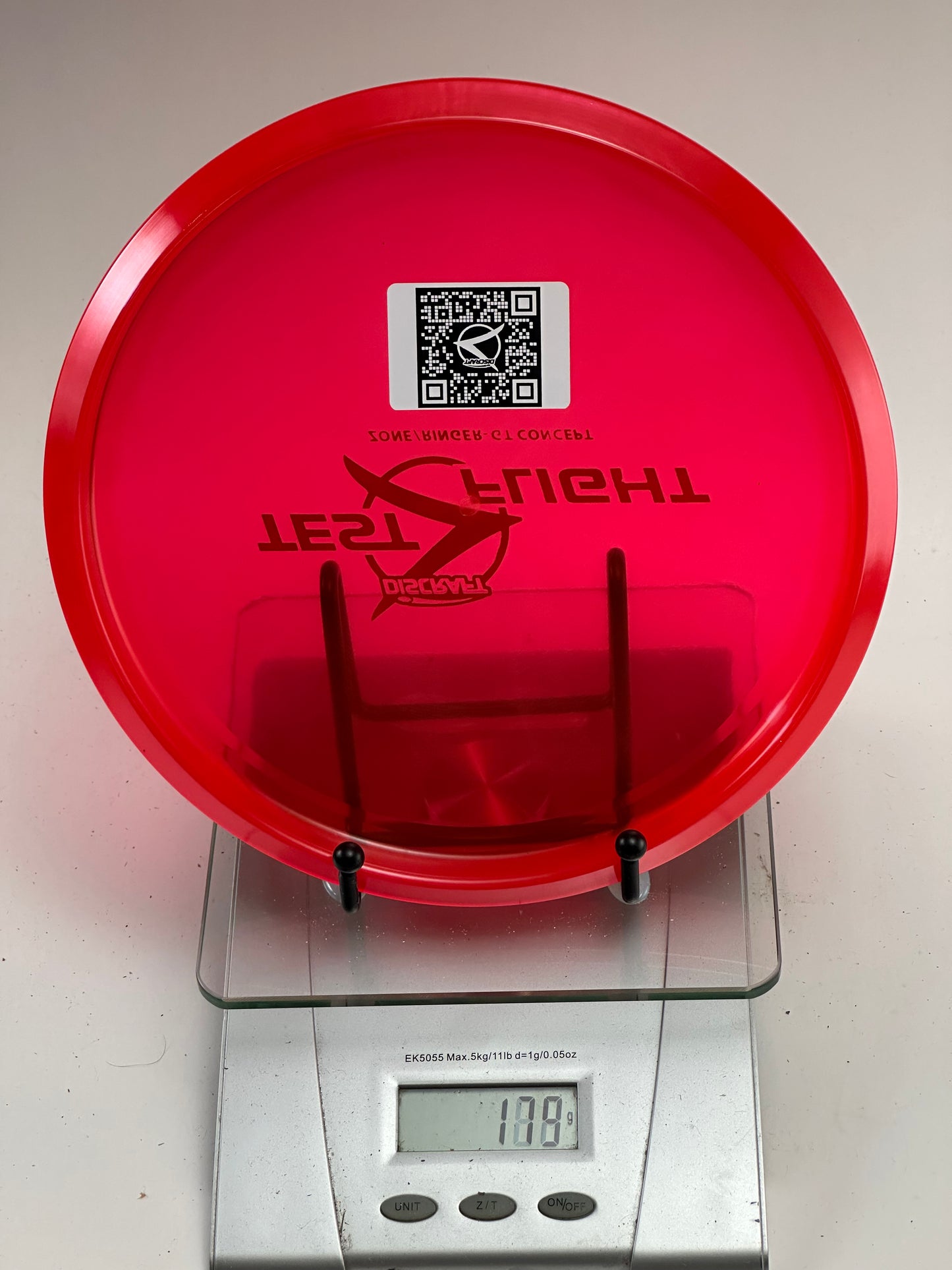 Discraft Test Flight Zone/Ringer GT Concept – Transparent Red