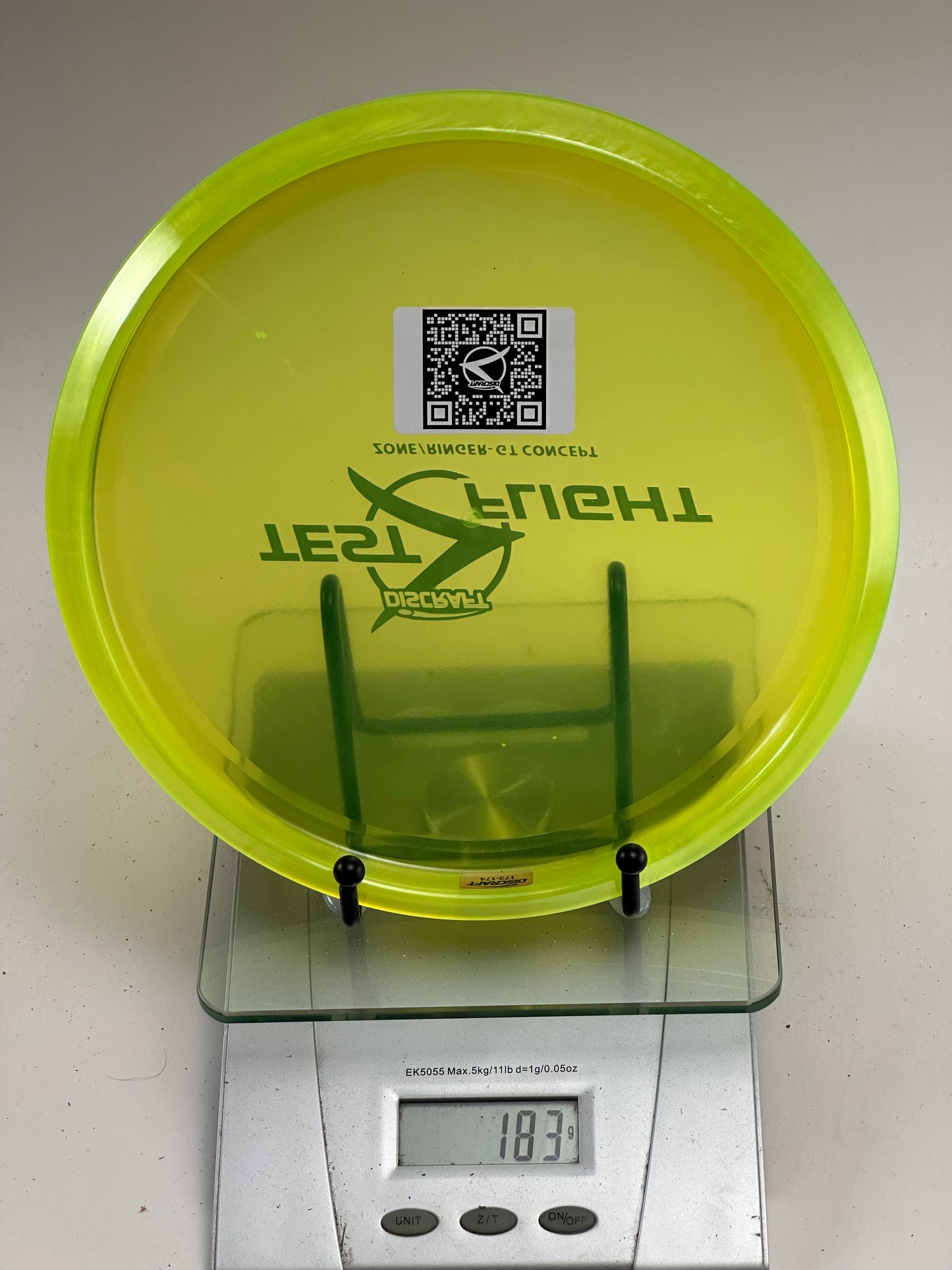 Discraft Test Flight Zone/Ringer-GT Concept (Translucent Yellow)