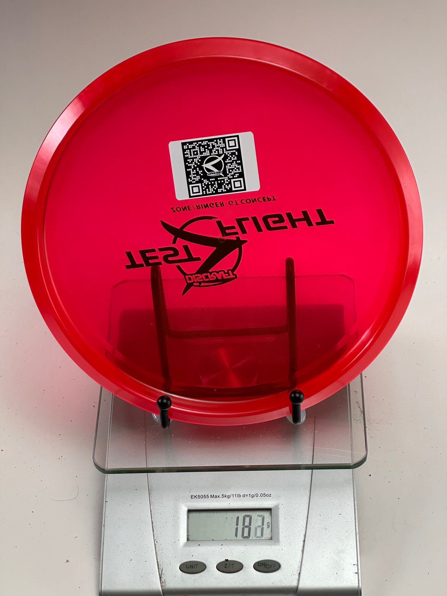 Discraft Test Flight Zone/Ringer GT Concept Approach Disc - Transparent Red