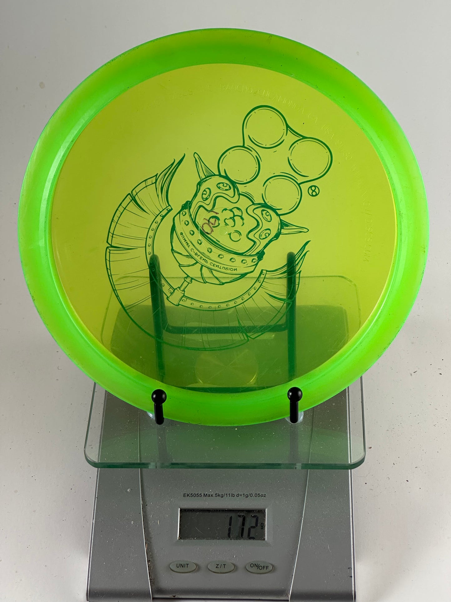 Infinite Discs Centurion Gummy C-Blend Fairway Driver (172g) - Neon Green