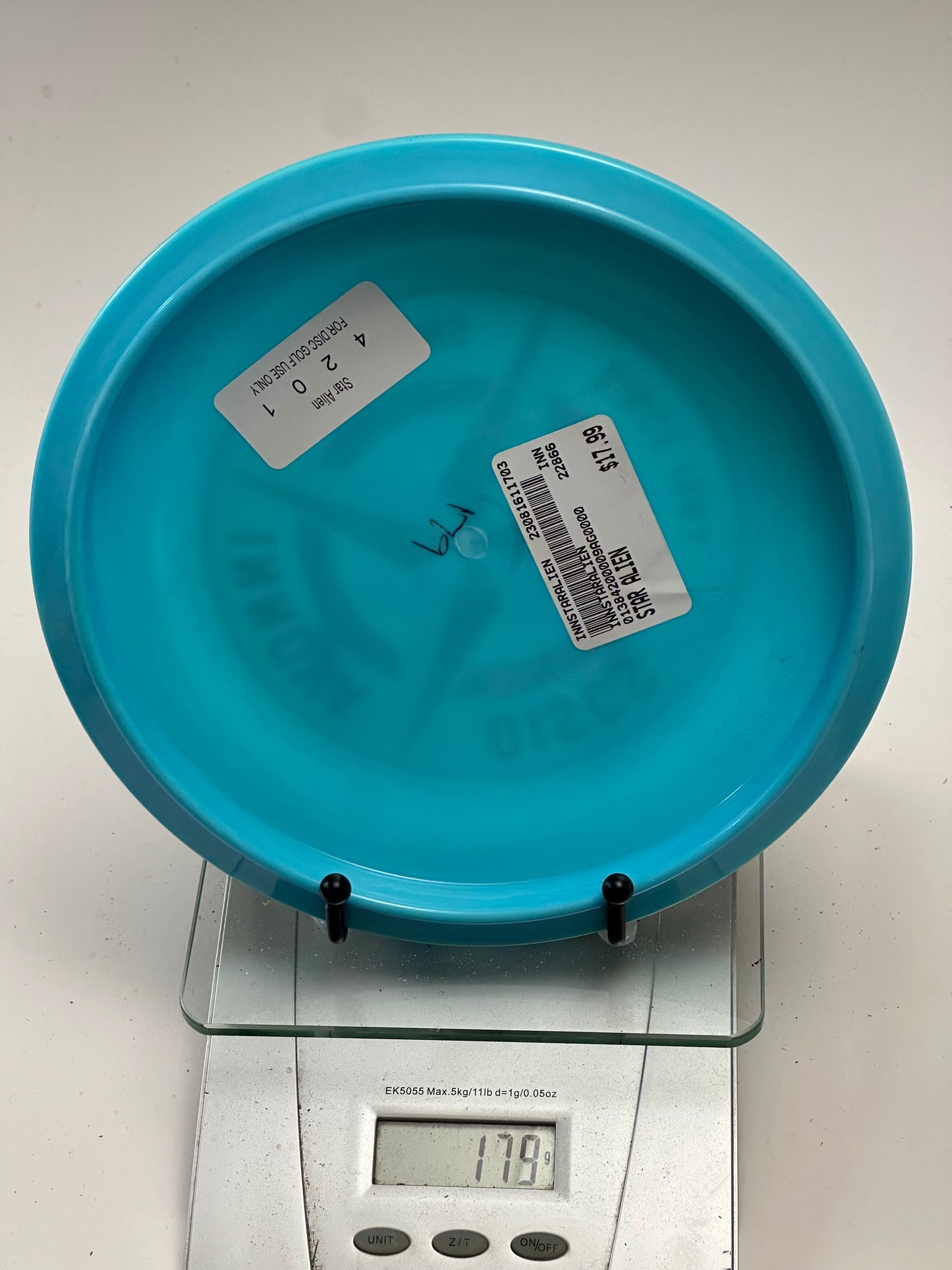 Innova Star Alien (179g) - Blue w/ Red Glitter Compass Stamp