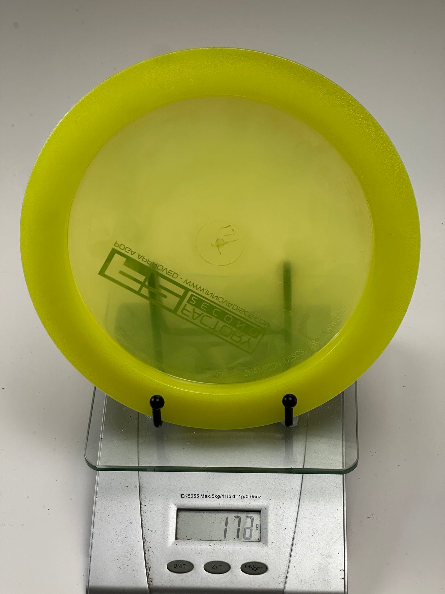 Innova Champion F2 Boss (Factory Second) Transparent Yellow Distance Driver