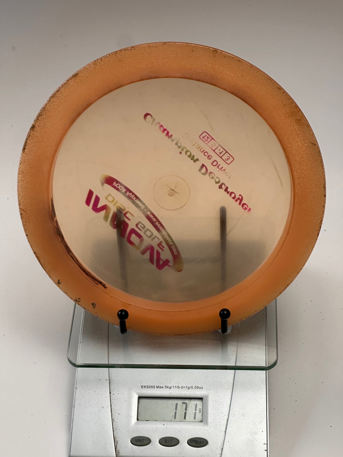 Innova Champion Destroyer Distance Driver (Clear w/ Orange Rim)