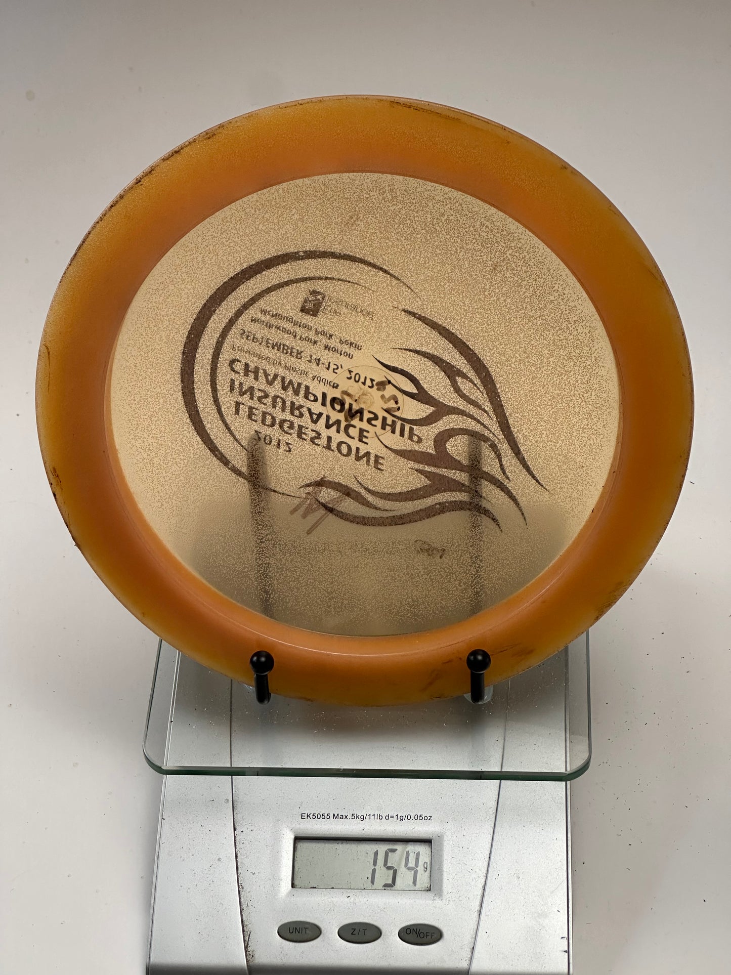 Innova Champion Destroyer (2012 Ledgestone) Clear/Orange Rim 154g