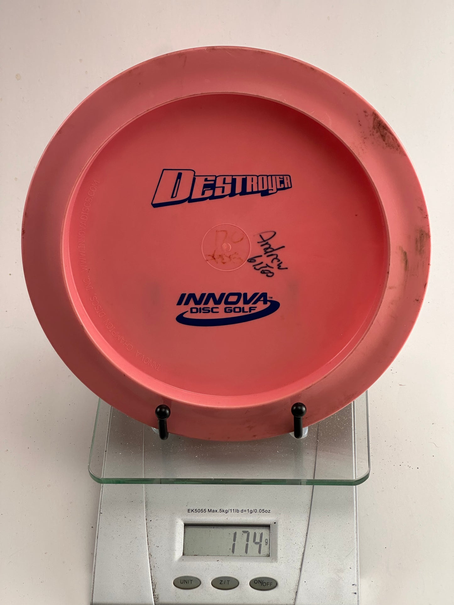Innova DX Destroyer (Pre-Embossed) Pink Stock Stamp – Signed
