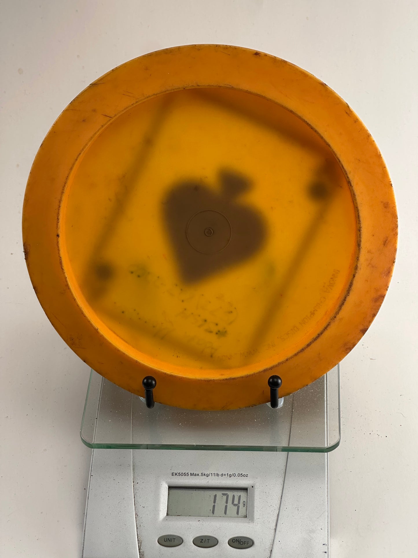 Innova DX Destroyer (Pre-Embossed) Yellow Custom Ace of Spades Dye