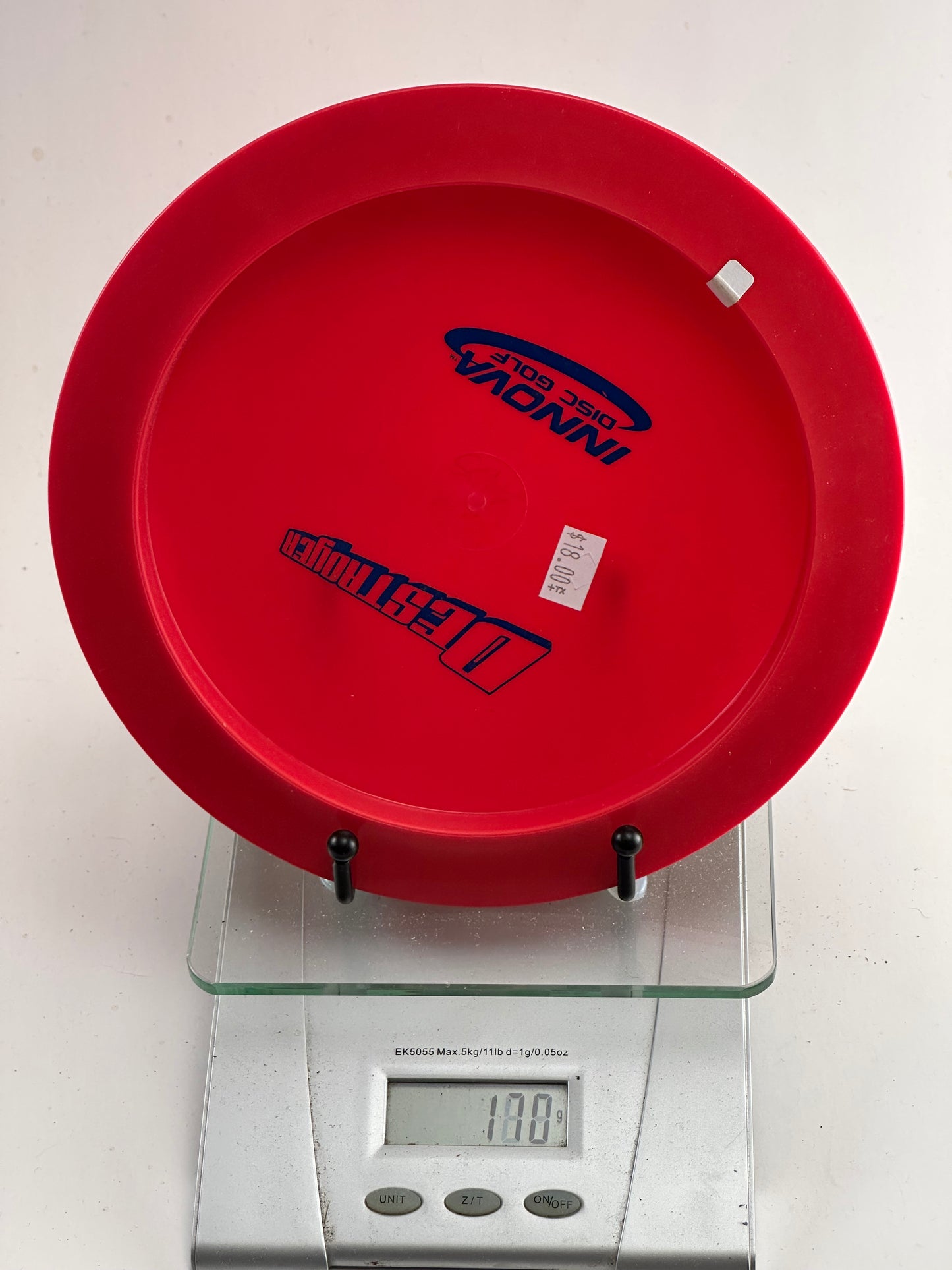 Innova DX Destroyer (Pre-Embossed) – Red w/ Blue Stamp