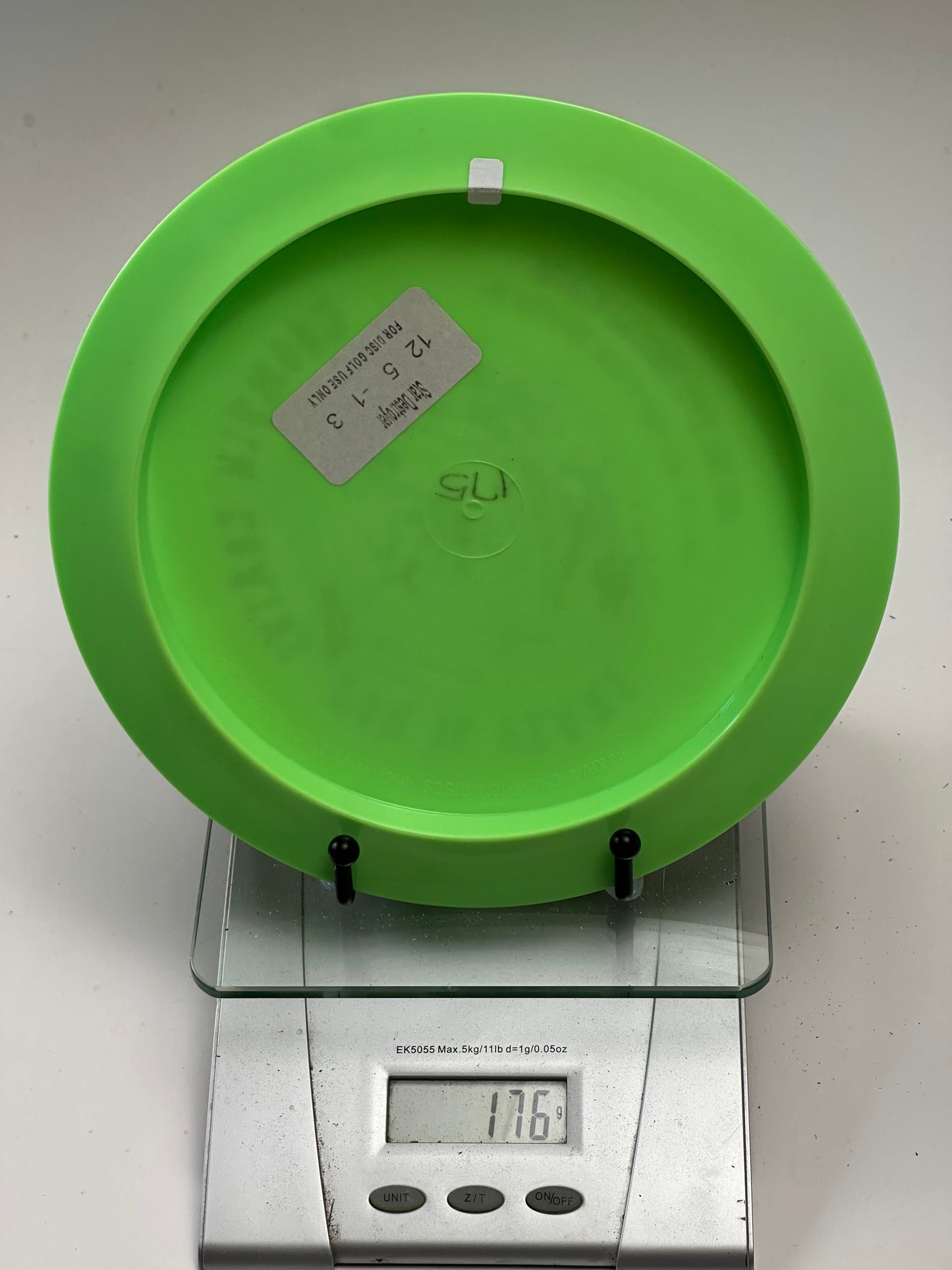 Innova Star Destroyer (Embossed) Green 176g Peoria Frisbee Club Event Stamp