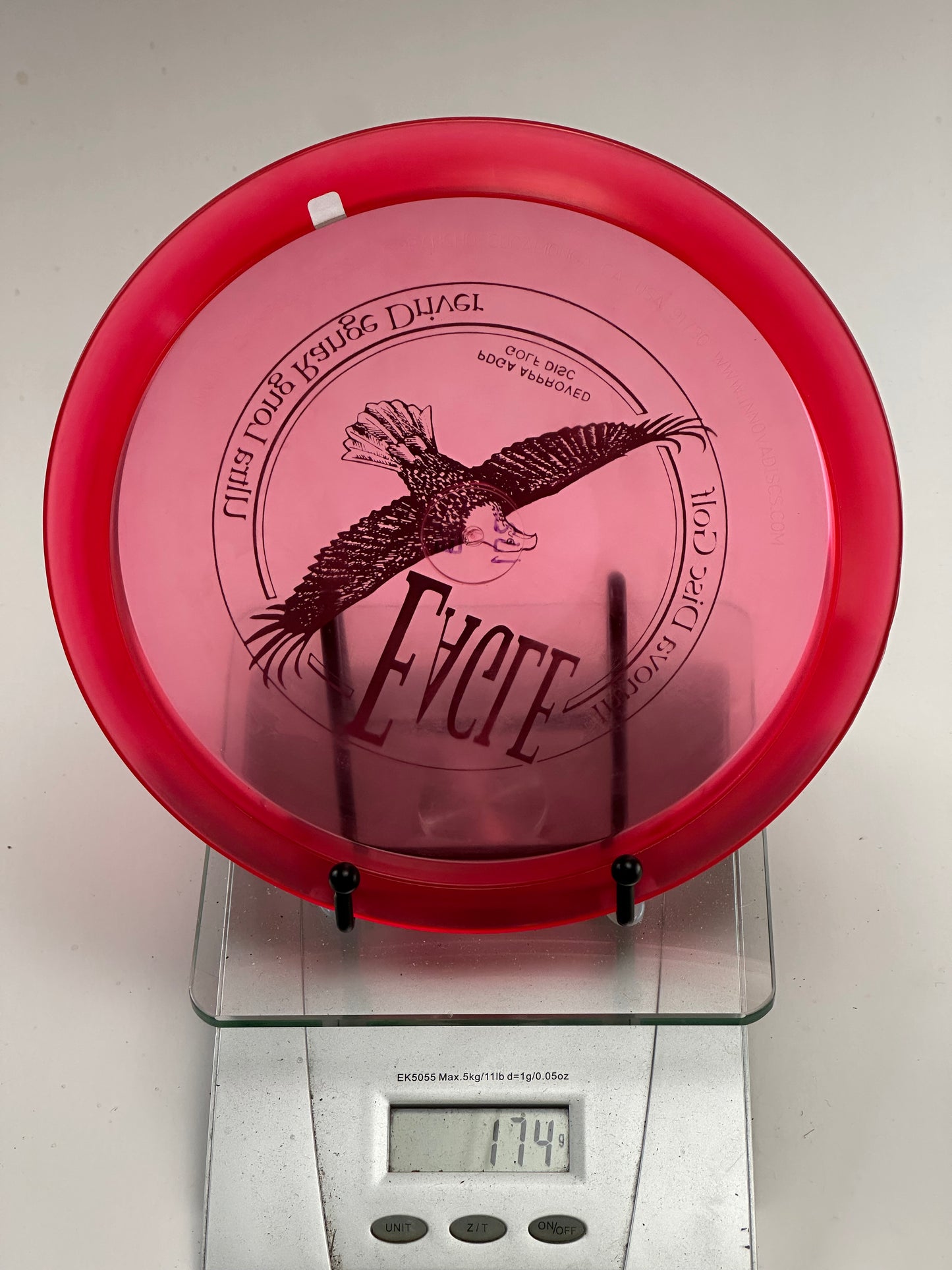 Innova Champion Eagle Distance Driver - Transparent Red - Eagle Stamp