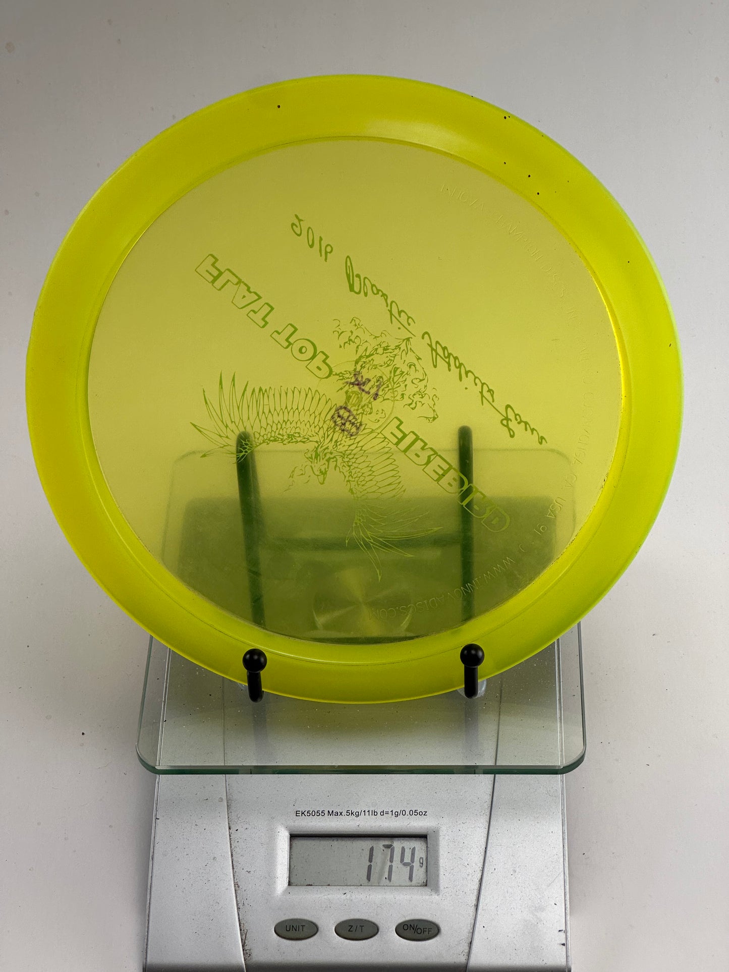 Innova Champion Flat Top Firebird – Transparent Yellow (Plastic Addicts Stamp)