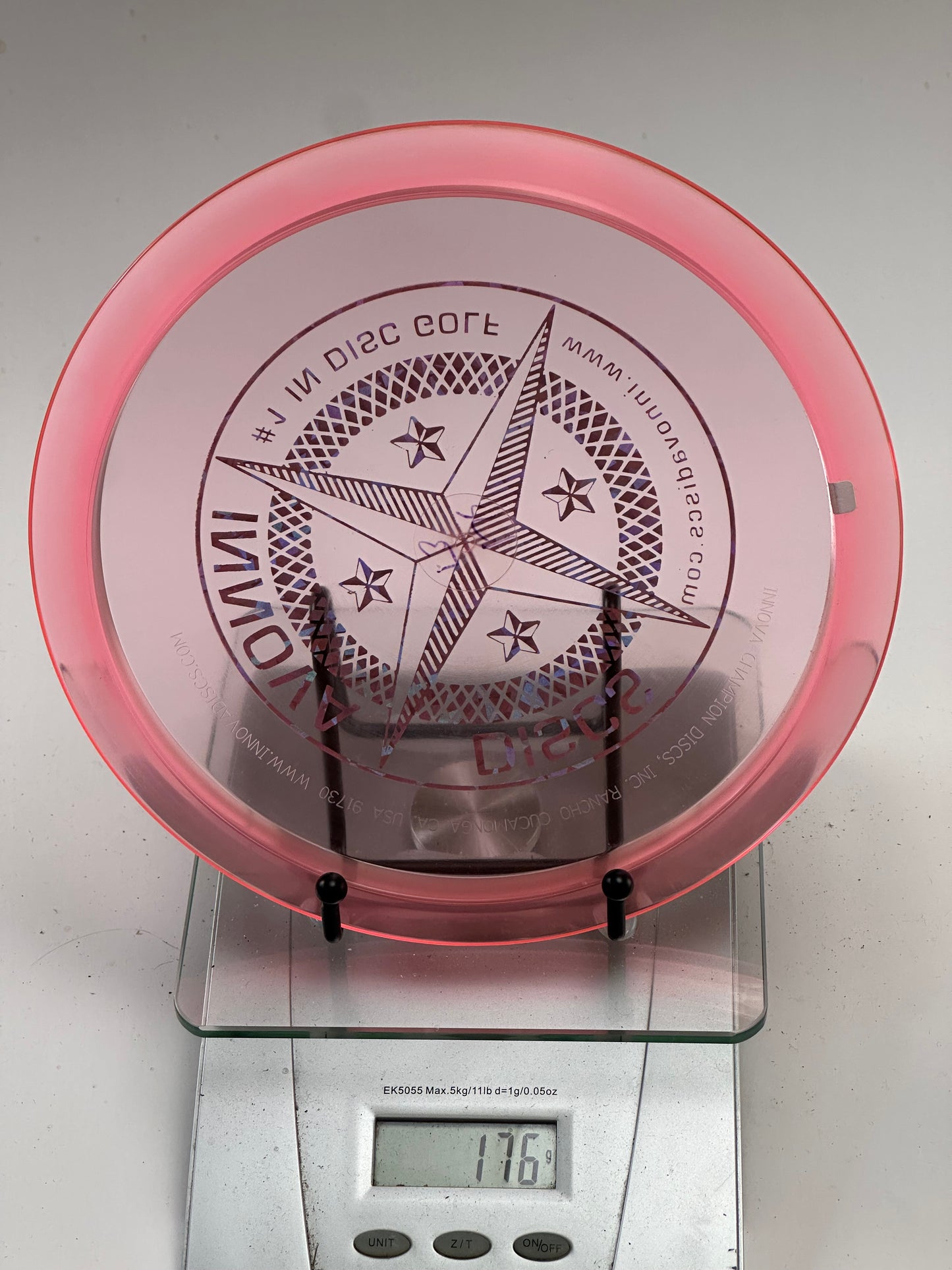 Innova Champion Leopard3 – Transparent Pink Fairway Driver (Blue Star Stamp)