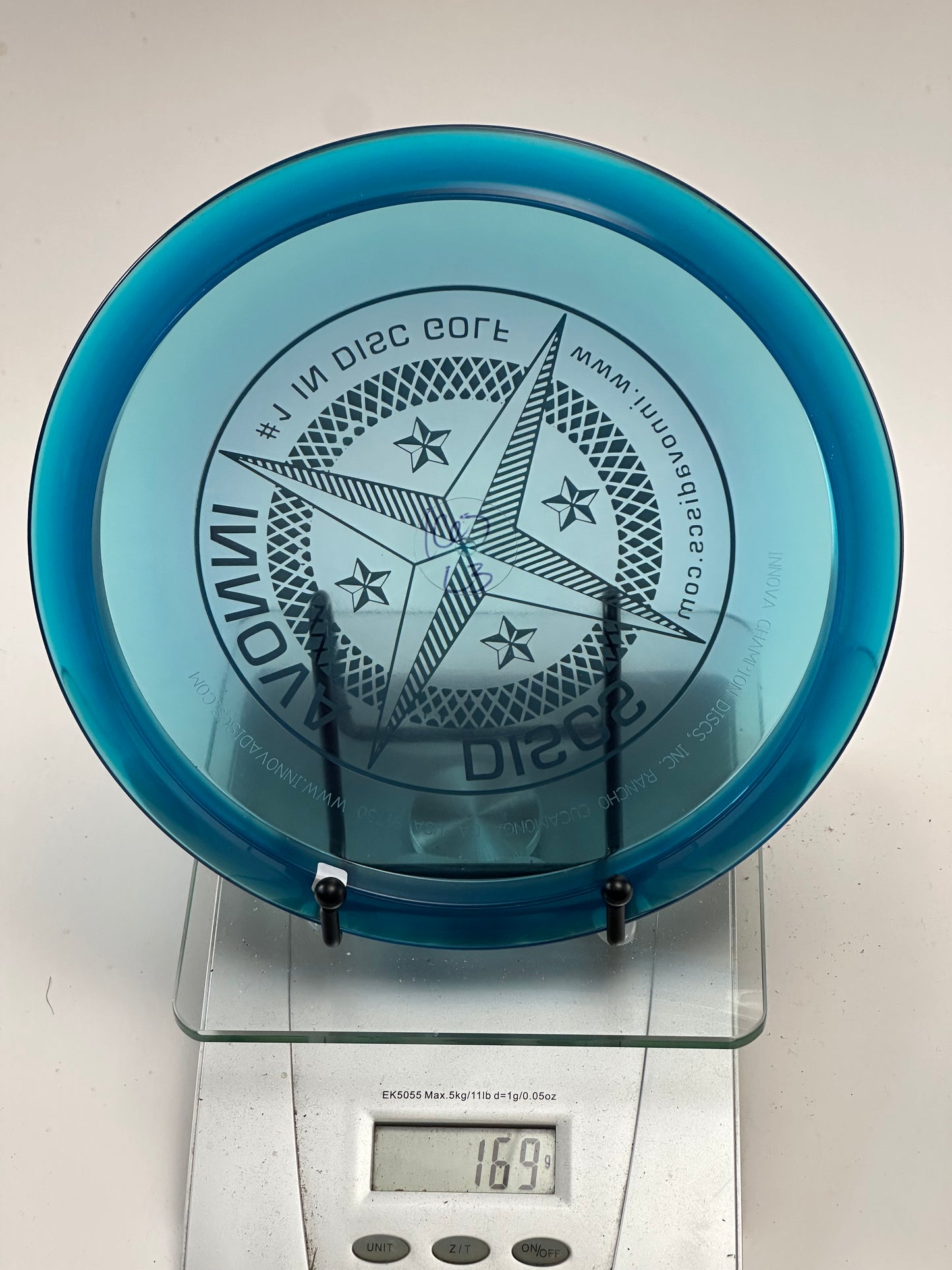 Innova Champion Leopard3 – Transparent Blue Compass Stamp (168g)