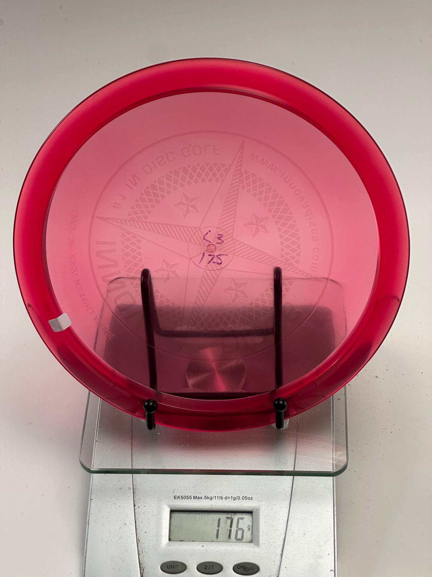 Innova Champion Leopard3 – Transparent Red, Star Stamp (176g)