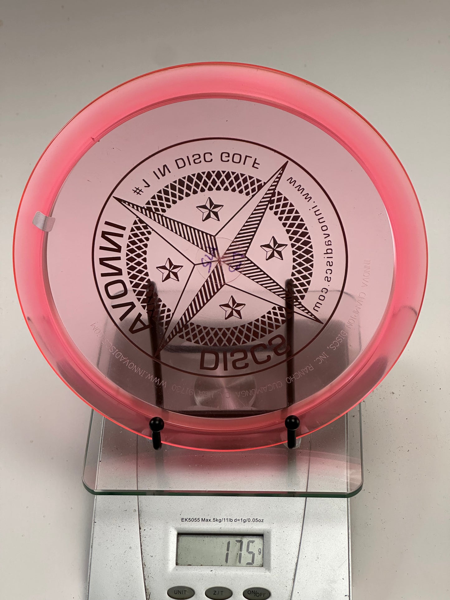 Innova Champion Leopard3 – Transparent Pink w/ Black Star Stamp