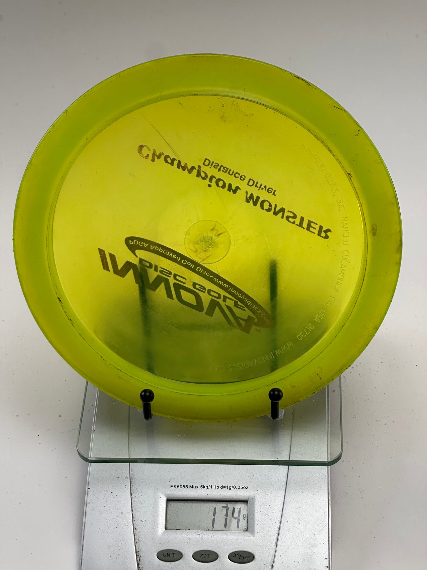 Innova Monster Champion Distance Driver (Transparent Yellow)
