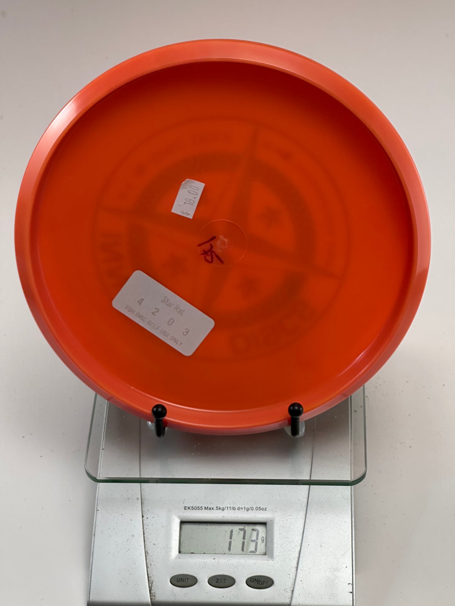 Innova Star Rat Midrange – Orange, Compass Rose Stamp (173g)