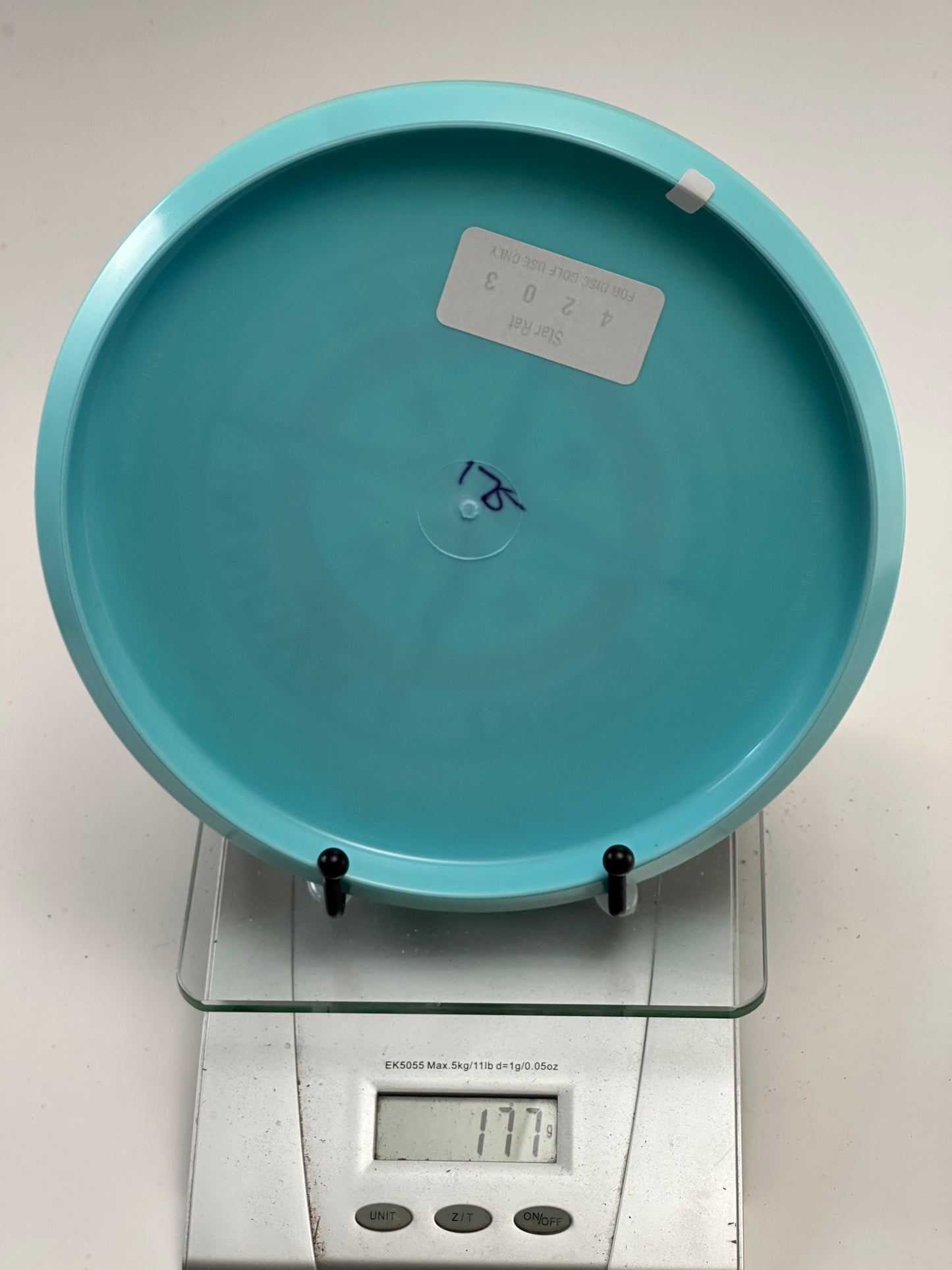 Innova Star Rat Midrange – Aqua Blue w/ Red Compass Stamp (177g)