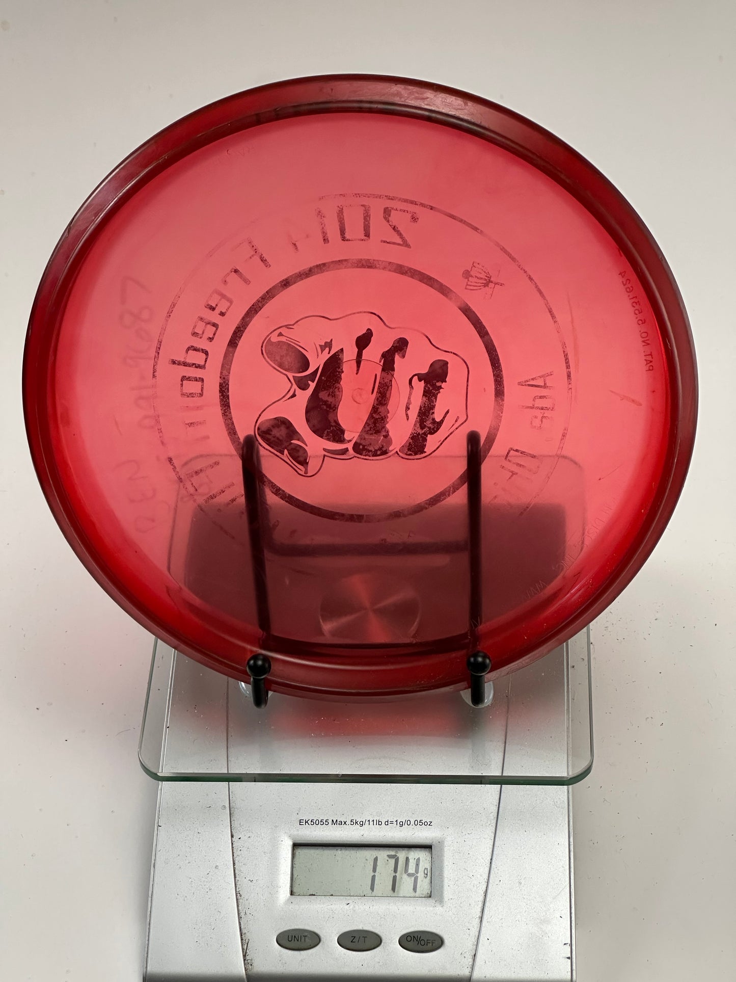 Innova Champion Rhyno Putter (Transparent Red) - Freedom Flight 2014 Stamp