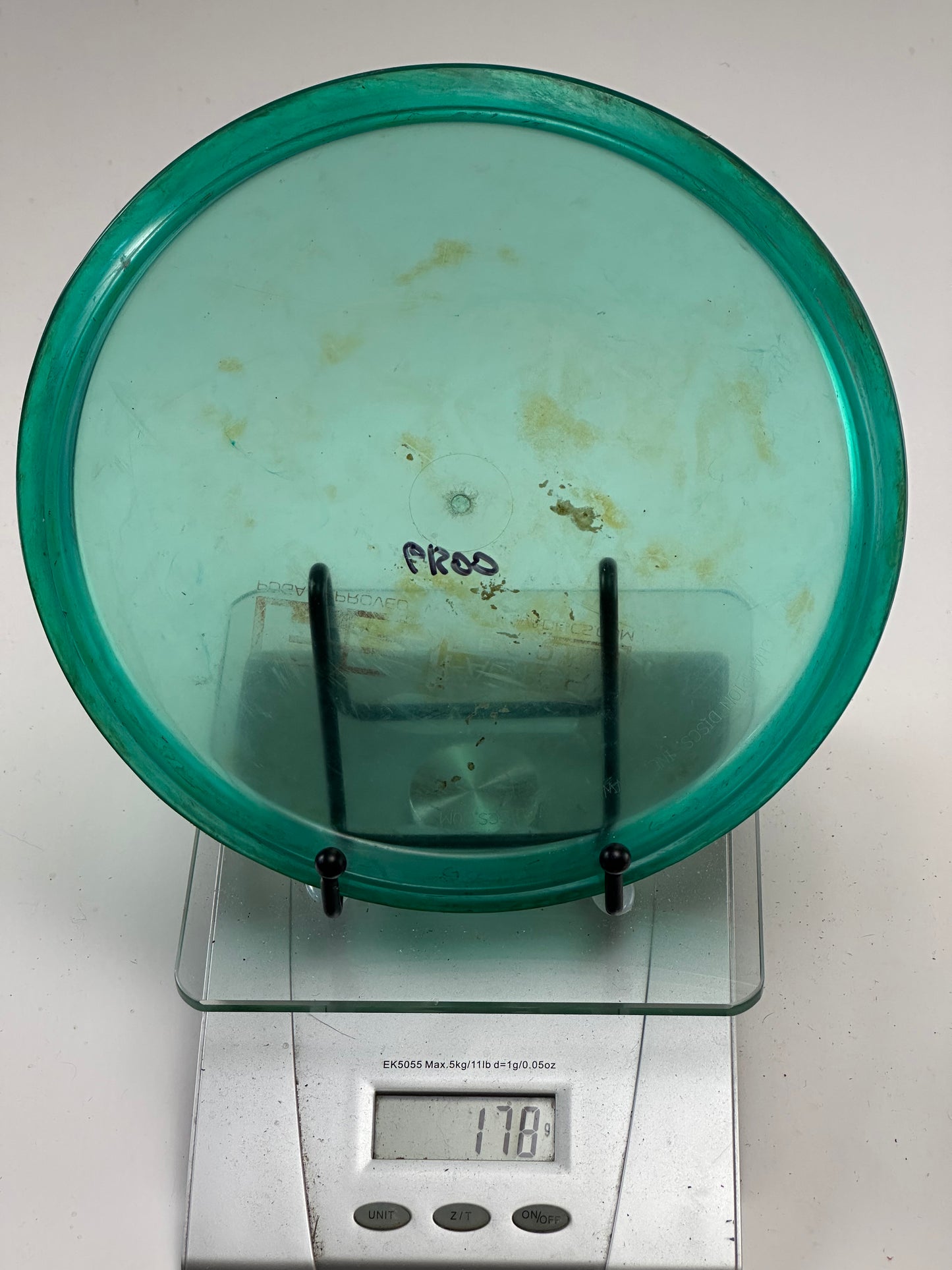 Innova Roc3 Champion Clear Teal Midrange (Rim Ink)