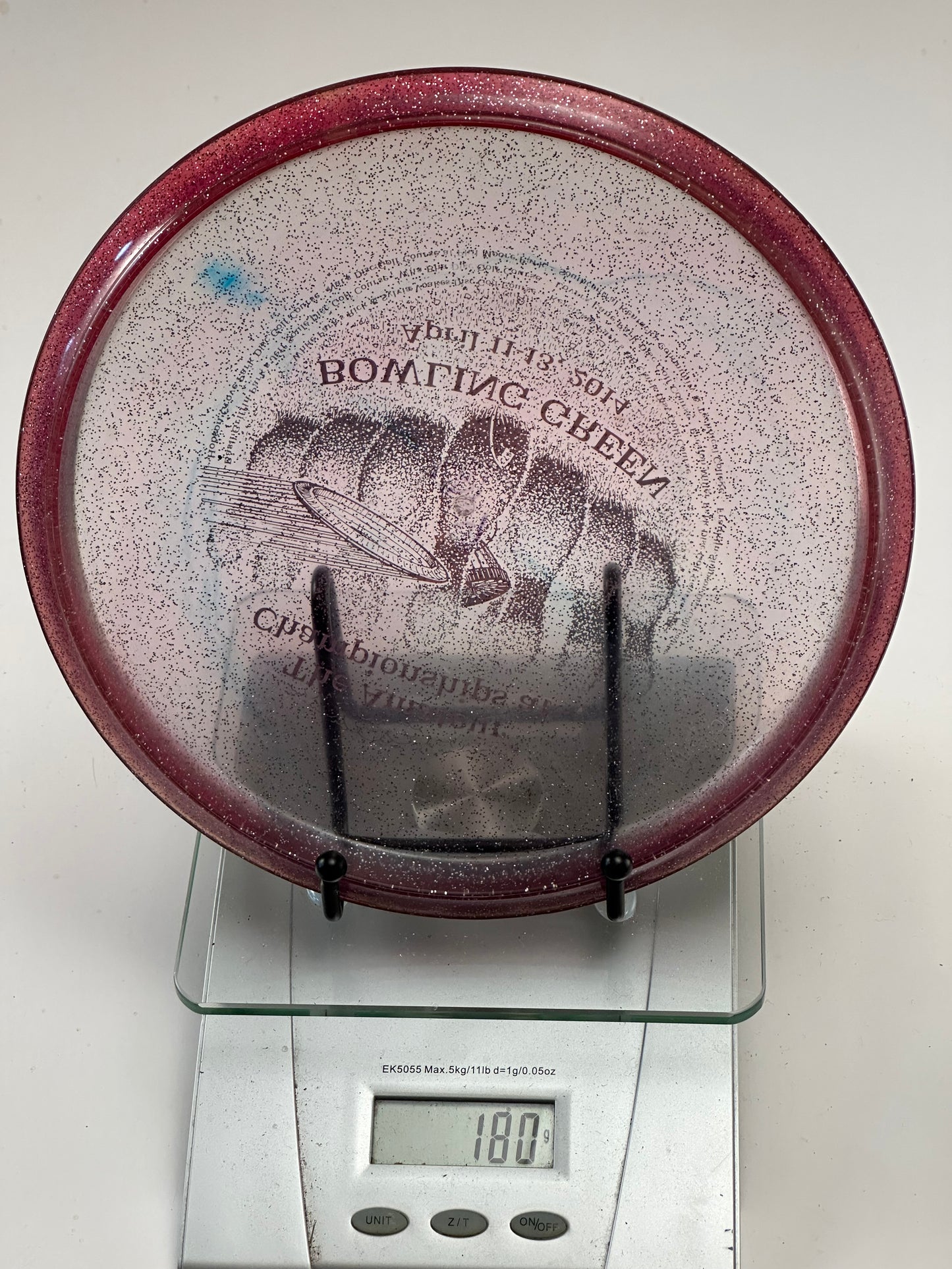 Innova Metal Flake Champion Roc3 Clear/Red Rim – 2014 Bowling Green Stamp