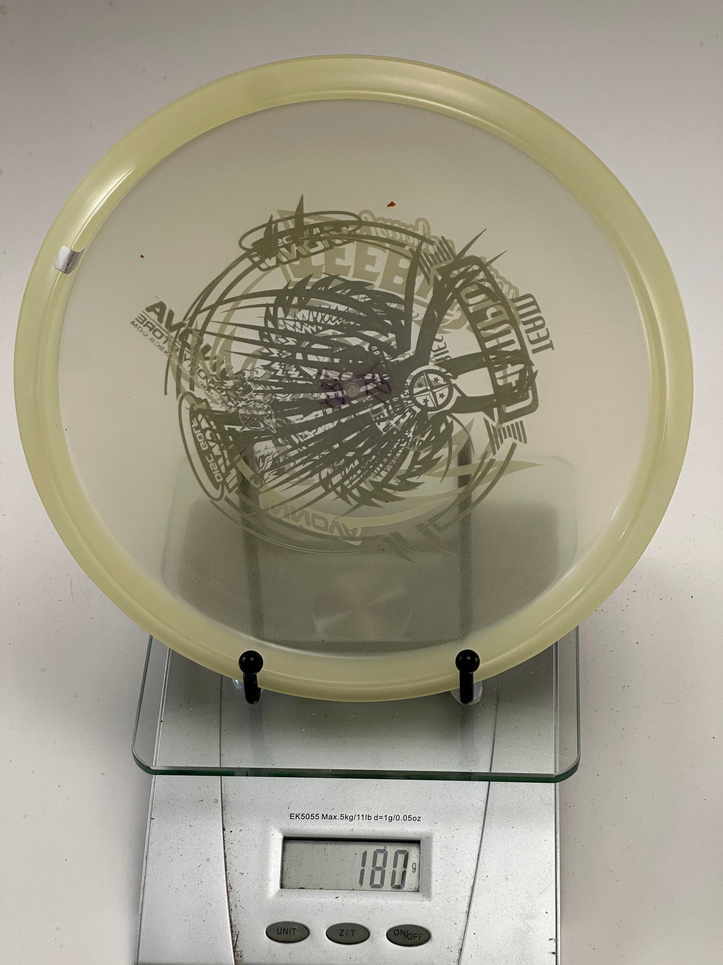 Innova Roc3 Champion Glow Jennifer Allen Team Series – Clear/Yellow, Black Stamp