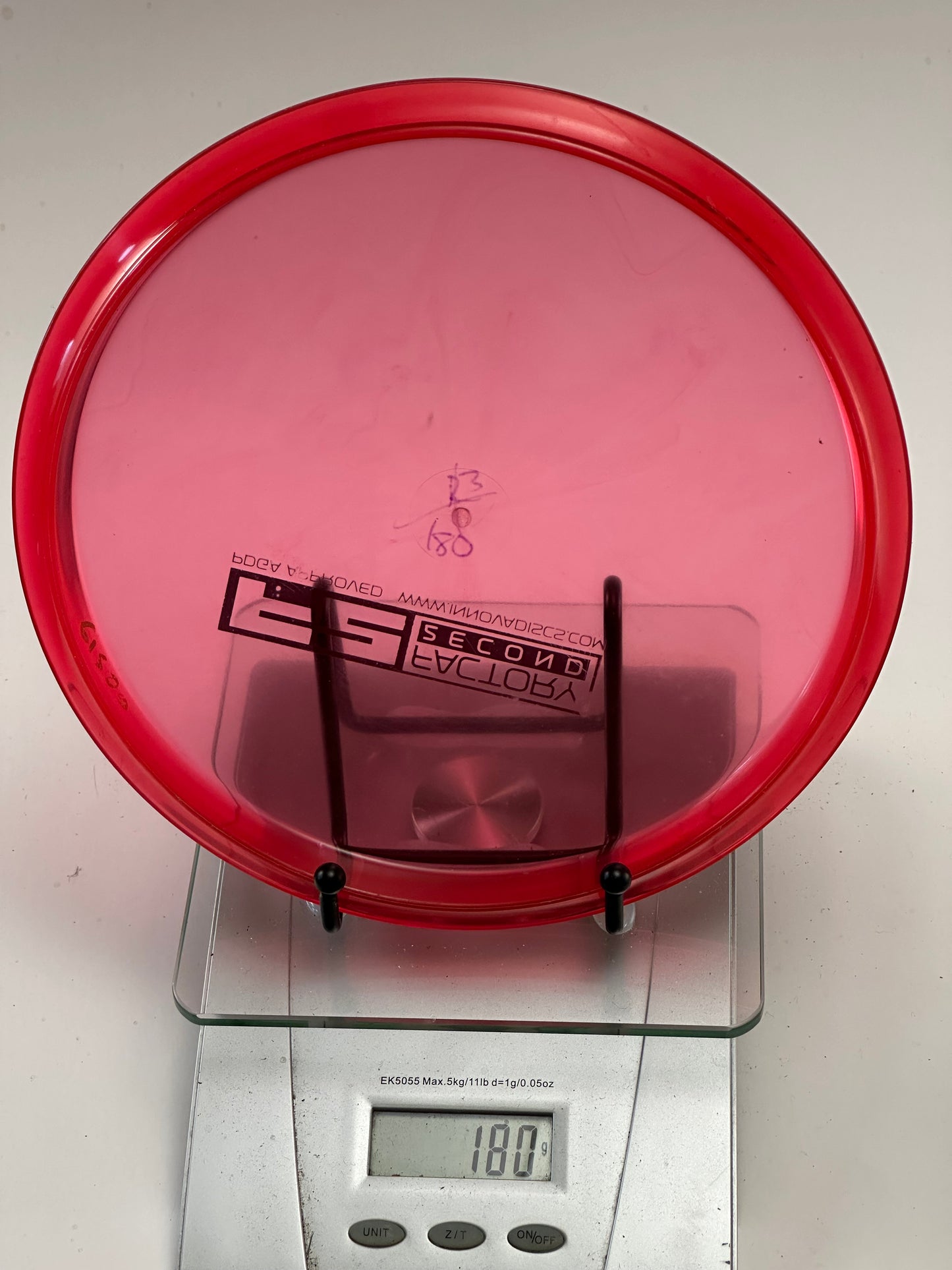 Innova Champion Roc3 F2 Factory Second, Transparent Red (180g) - Ink