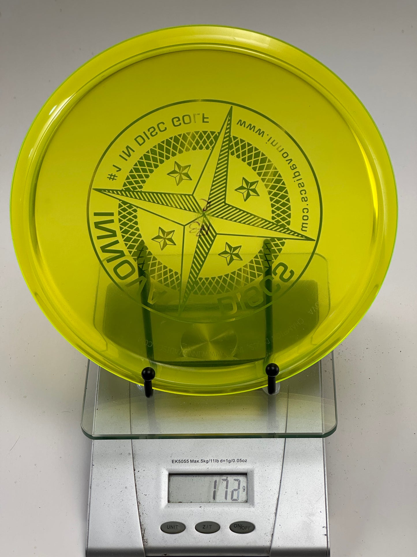 Innova Roc3 Champion Transparent Yellow Compass Stamp (No Ink)