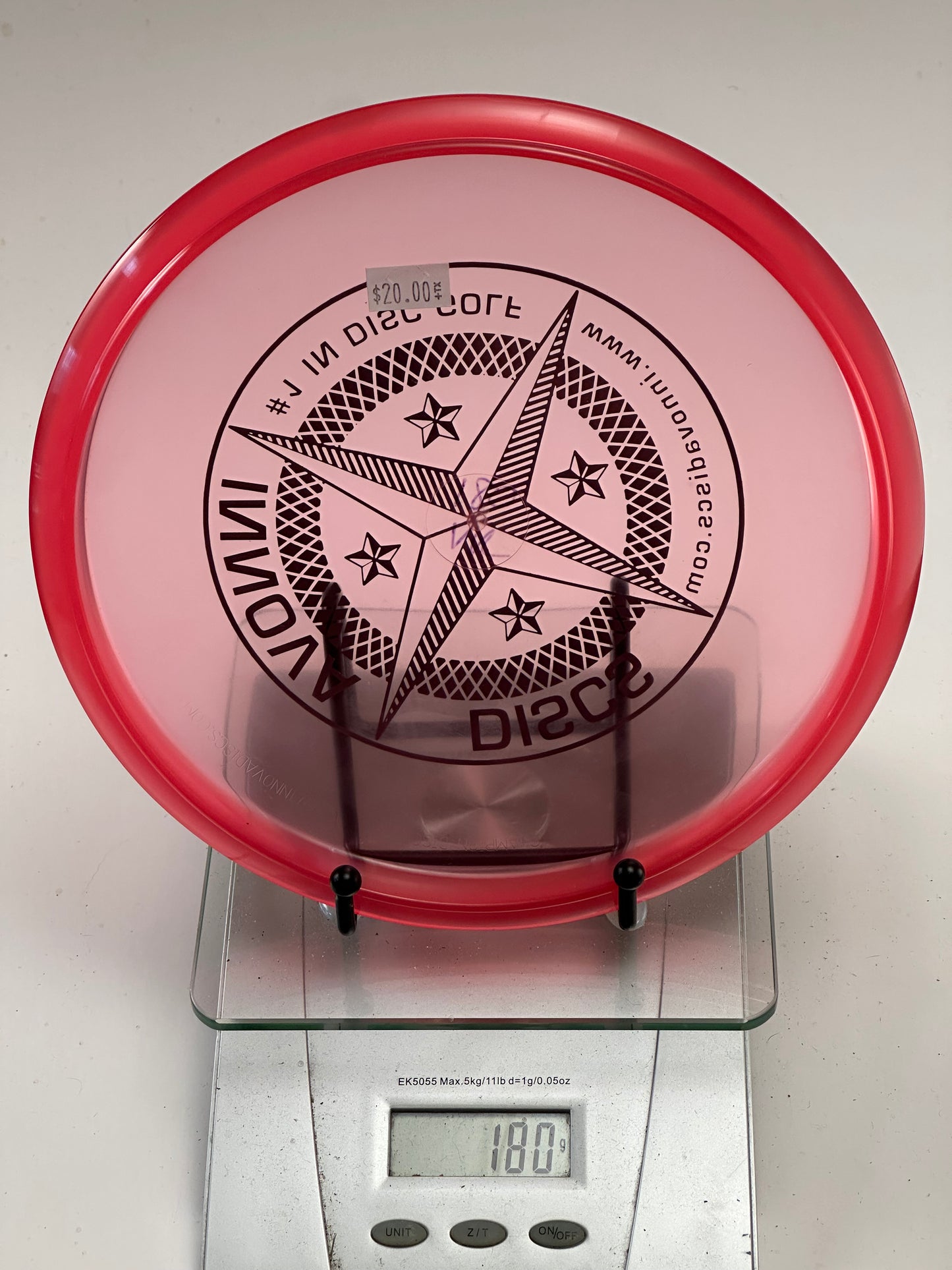 Innova Champion Roc VRoc Midrange – Translucent Pink/Red, Compass Stamp
