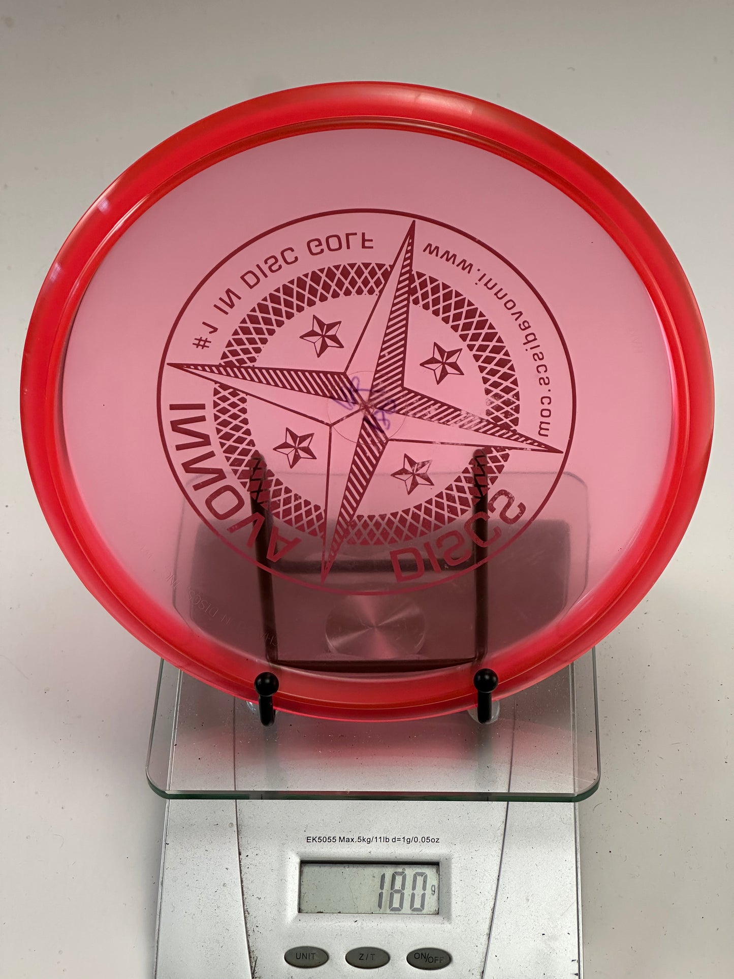 Innova VRoc Champion Translucent Red Rim – Compass Stamp (180g)