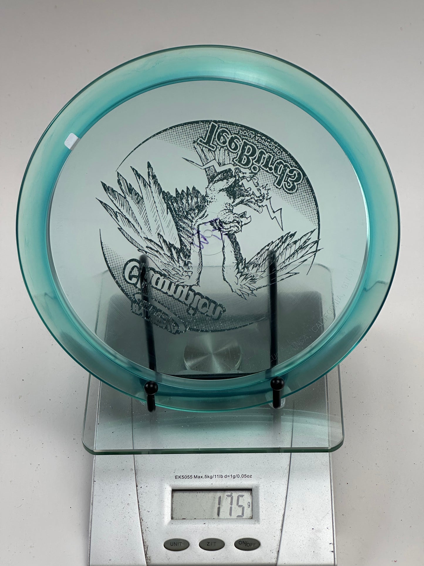 Innova Champion Teebird3 Fairway Driver – Transparent Teal Eagle Stamp (Used)