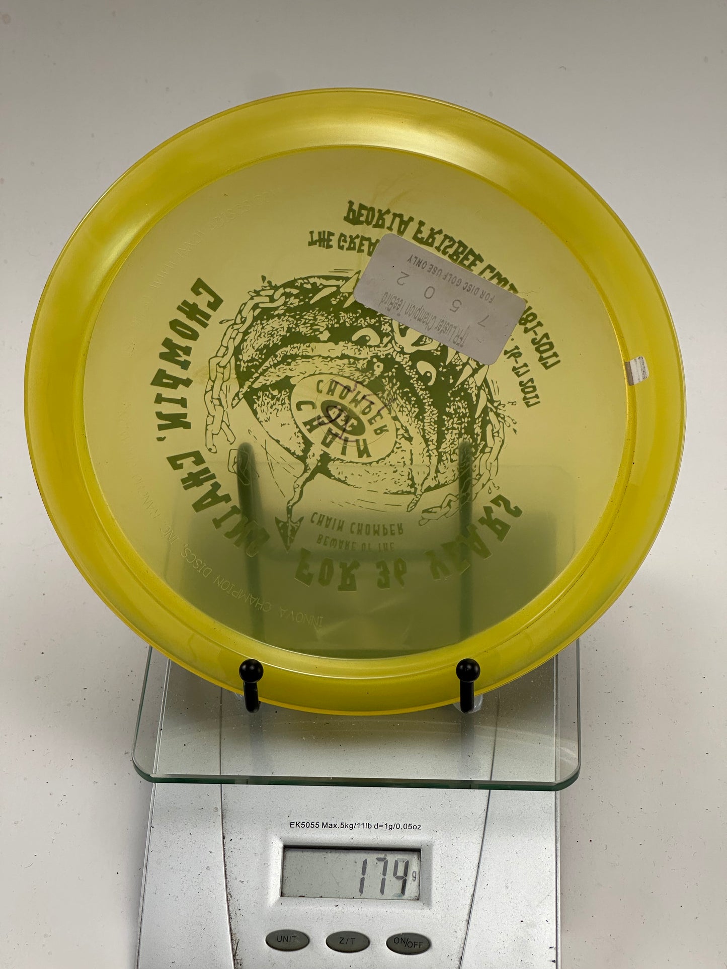Innova Champion Teebird – Yellow Transparent – Greater Peoria Open 2017 Stamp