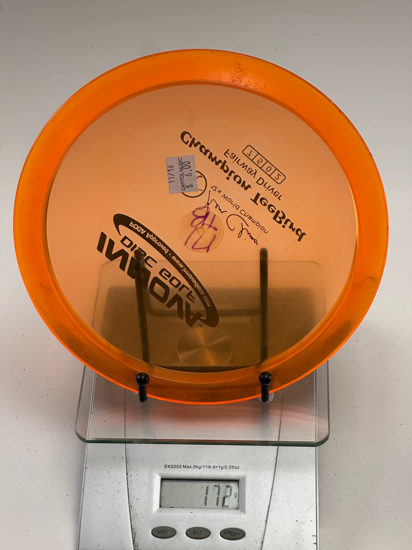 Innova Champion TeeBird (Ken Climo 12x) – Transparent Orange 173g