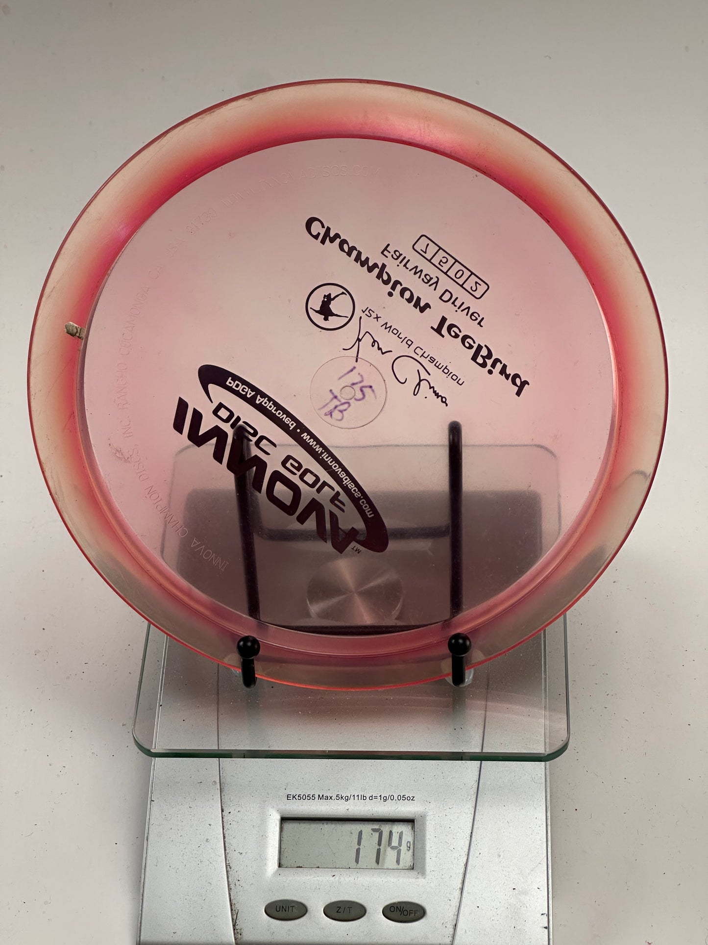 Innova Champion TeeBird 174g - Translucent Pink w/ Red Rim (Ken Climo 12x)