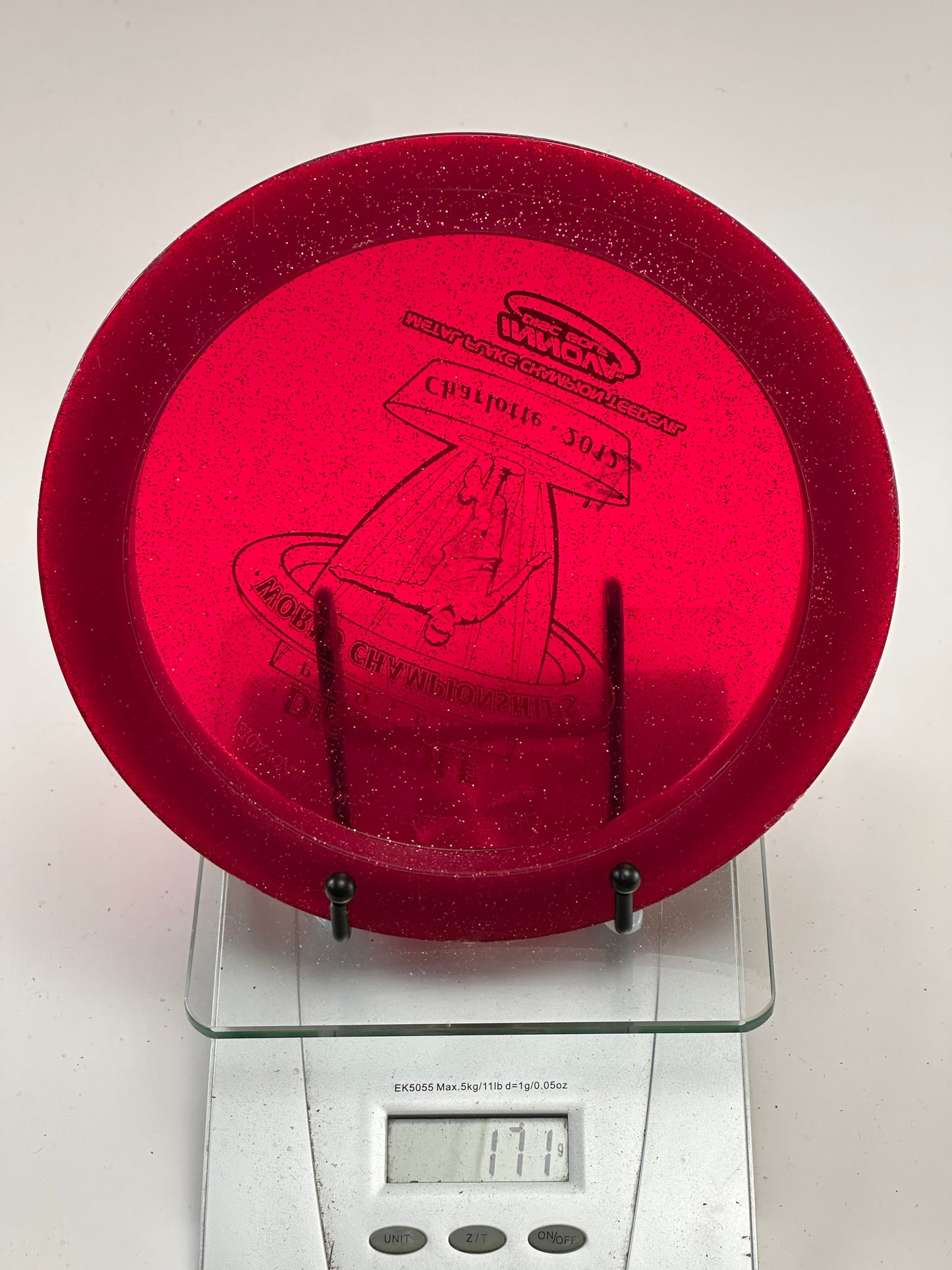 Innova TeeDevil Metal Flake Champion – 2012 PDGA Worlds Stamp (Red)