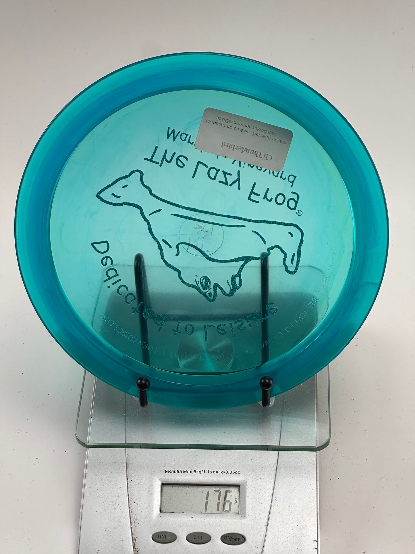 Innova Champion Thunderbird – Transparent Blue – The Lazy Frog Stamp