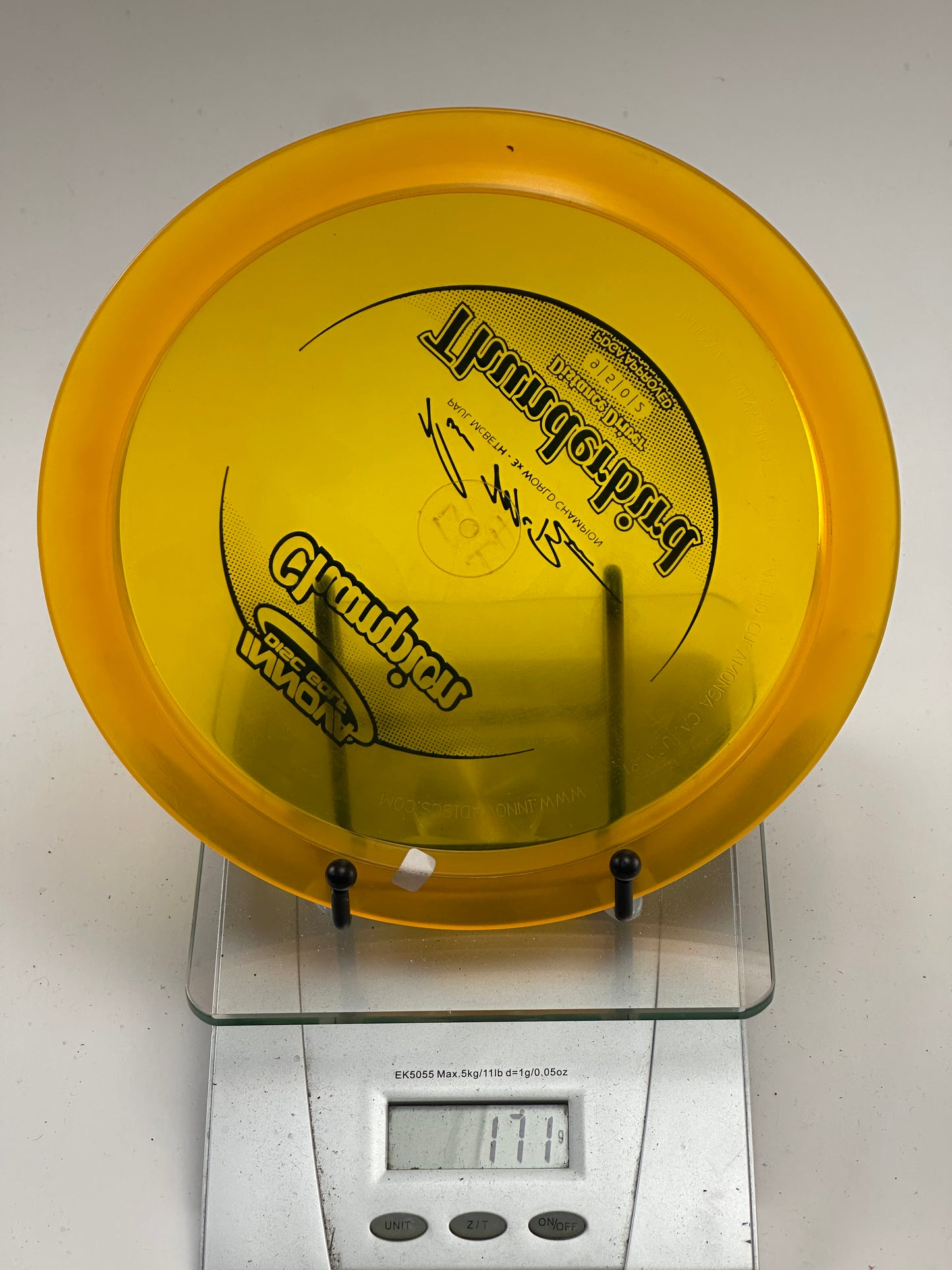 Innova Champion Thunderbird (Paul McBeth 3x) – Transparent Yellow