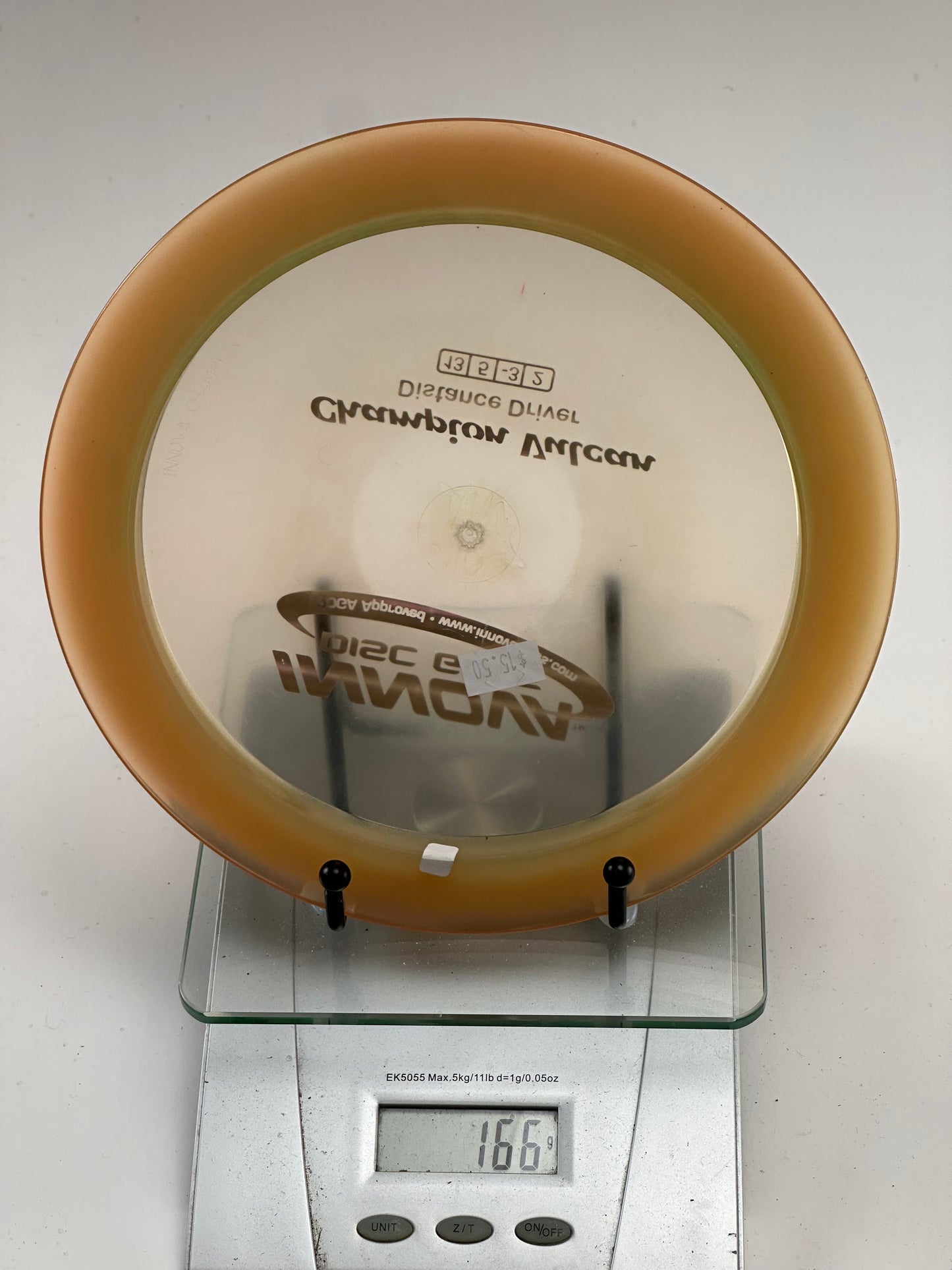 Innova Champion Vulcan Distance Driver 167g (Translucent, Gold Rim)