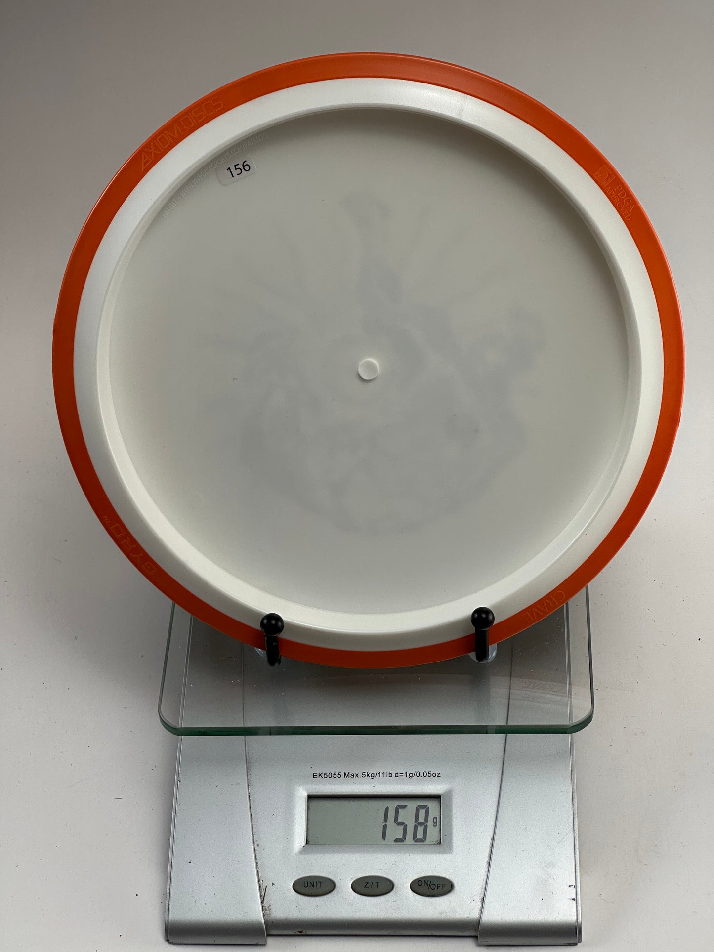 MVP Fission Crave Fairway Driver – White w/ Orange Rim, Superhero Stamp
