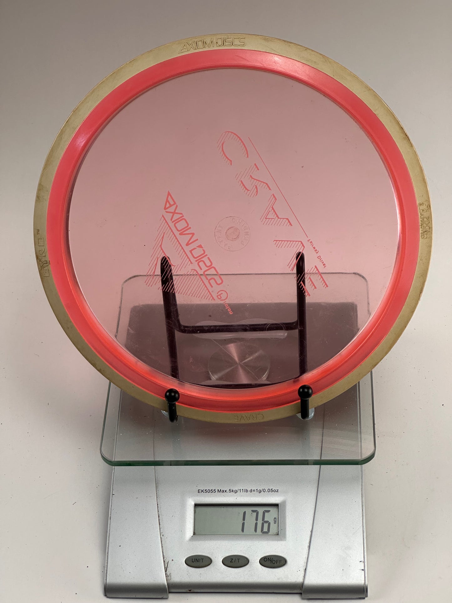 Axiom Crave Proton Fairway Driver 176g (Transparent Pink w/ Red Rim)