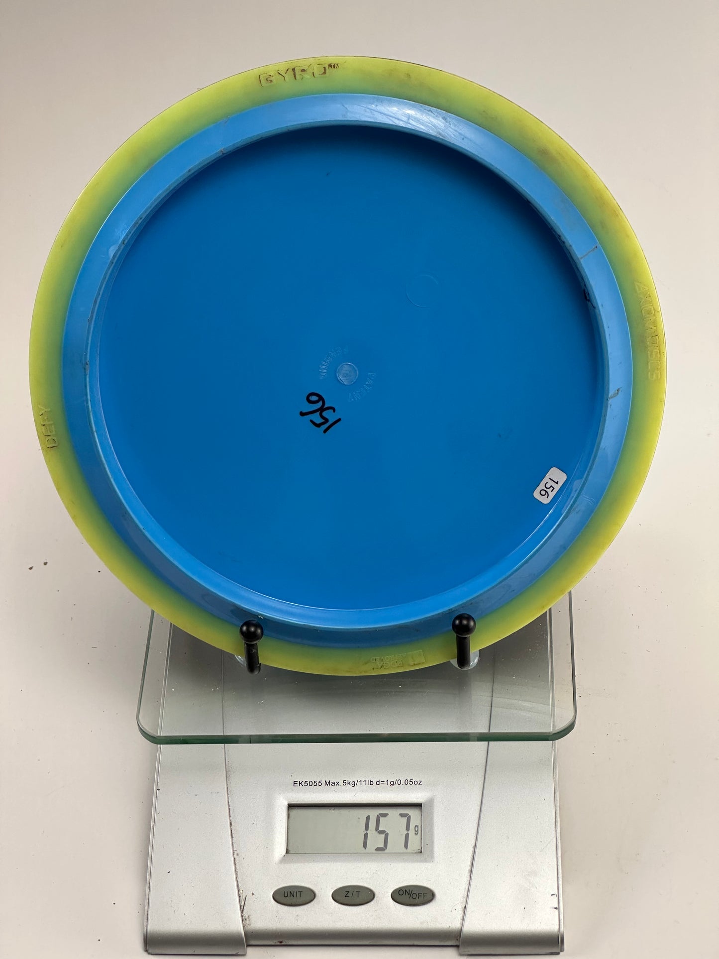 Axiom Neutron Defy 157g Blue w/ Yellow Rim Distance Driver