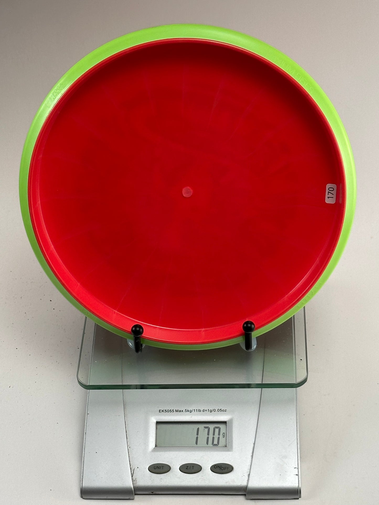 MVP Fission Envy Putter 170g - Red w/ Green Rim (Robot Stamp)