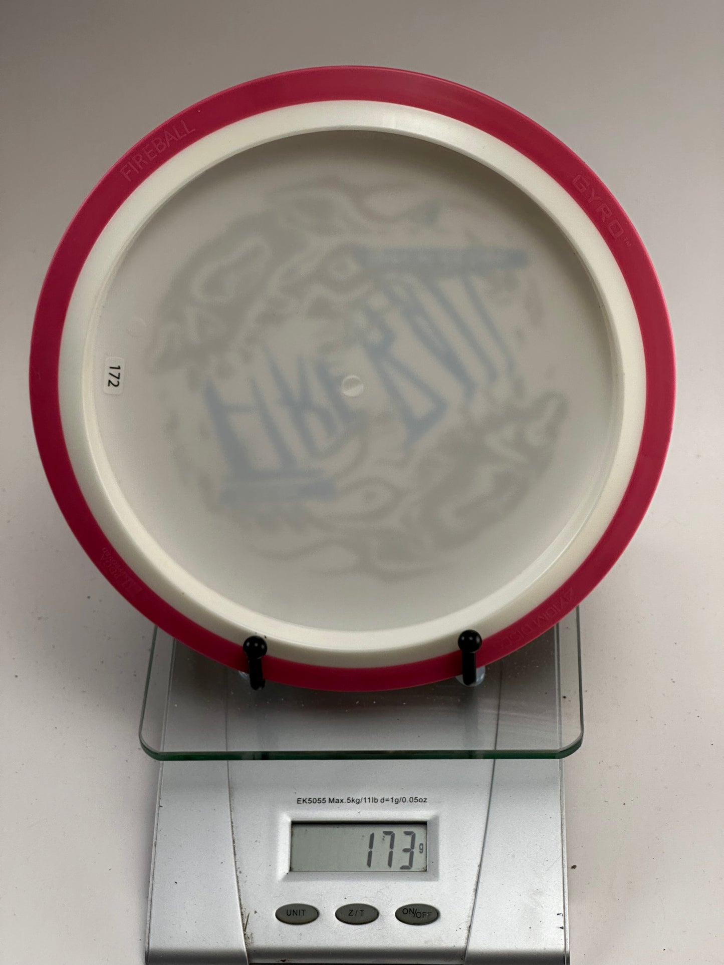 MVP Fission Fireball Special Edition – White w/ Red Rim, Red/Blue Stamp