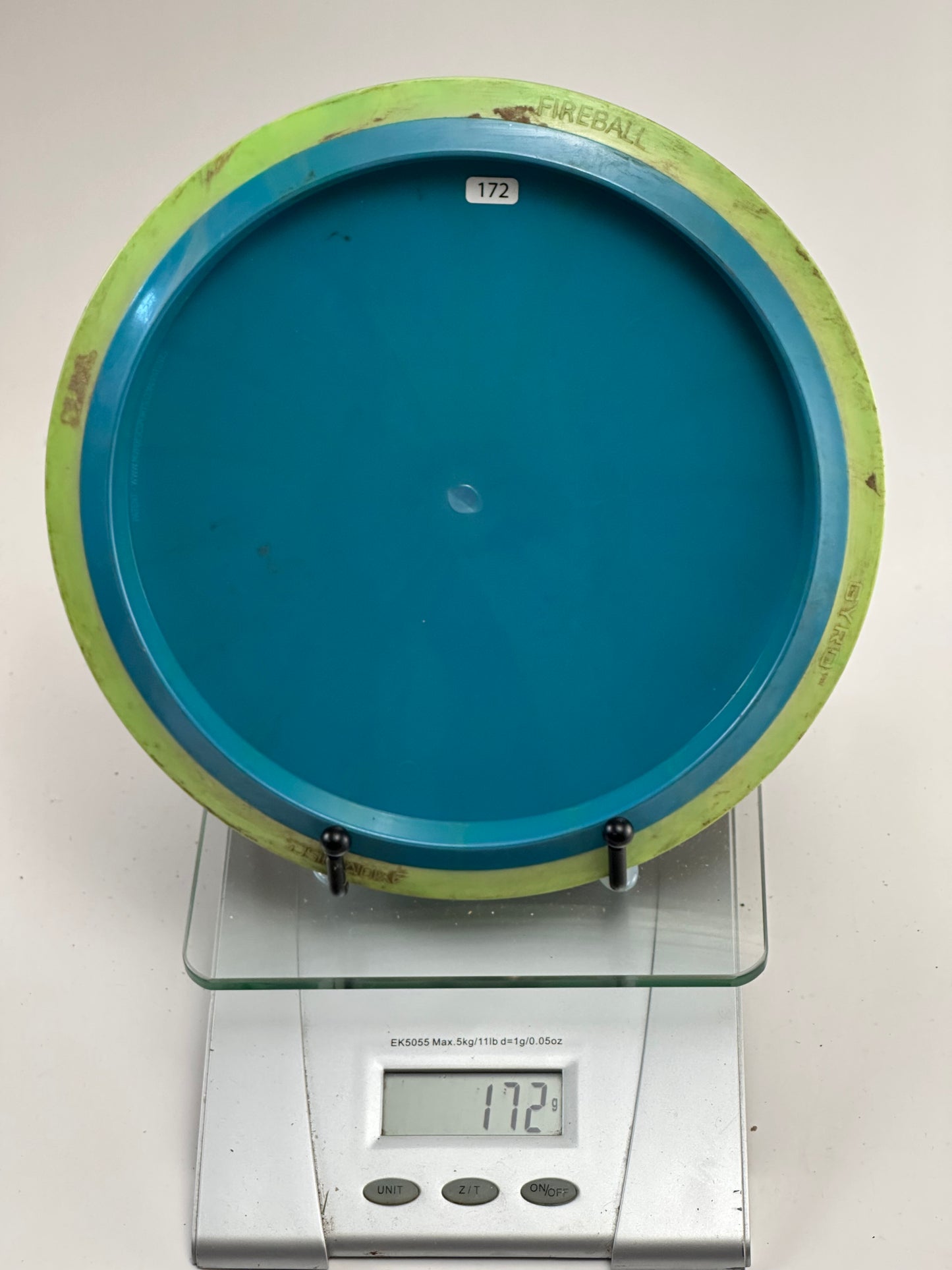 MVP Neutron Fireball – Blue w/ Green Rim (172g) | Used