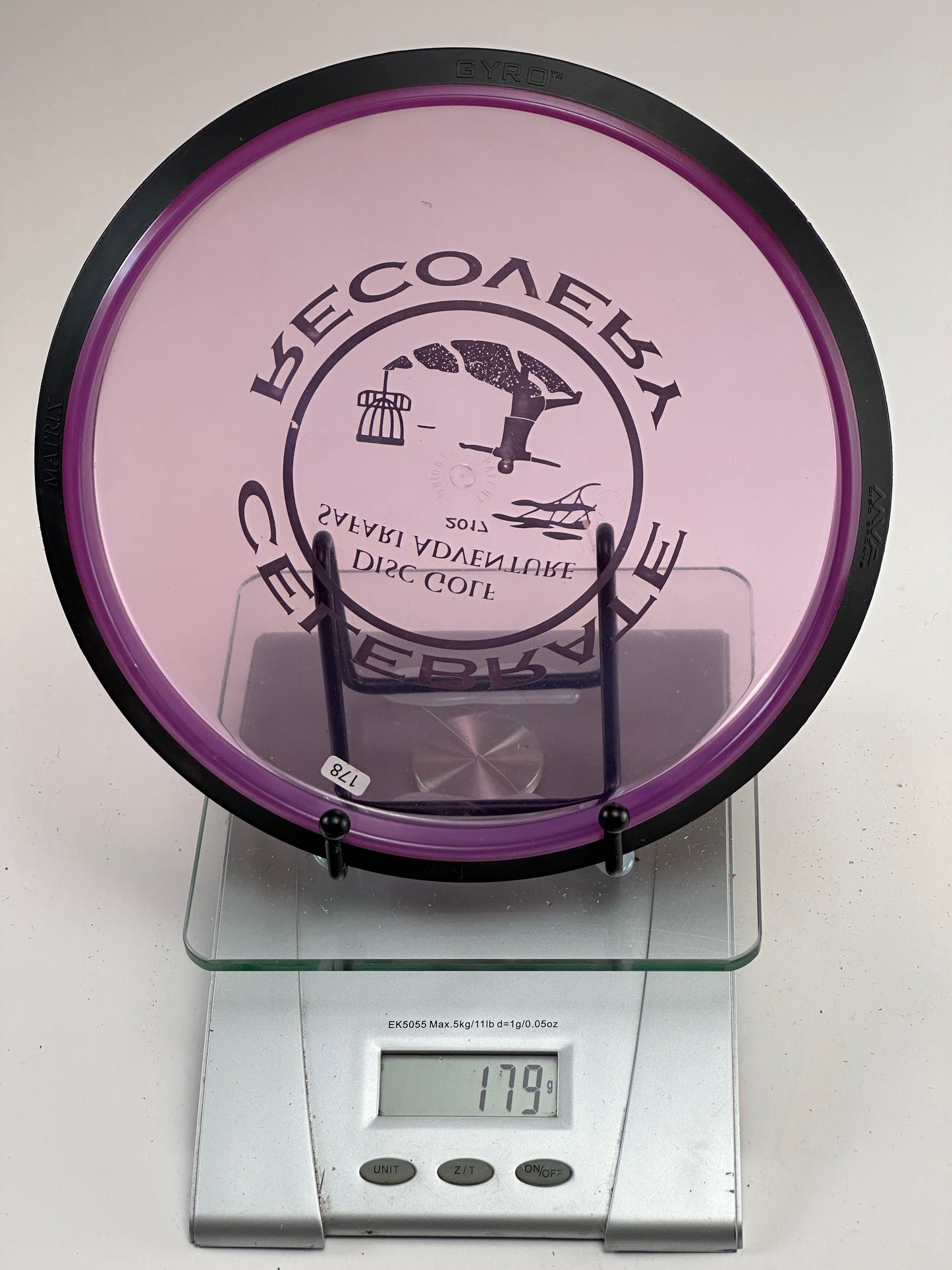 MVP Proton Matrix 179g Translucent Purple/Black Rim (2017 Celebrate Recovery)